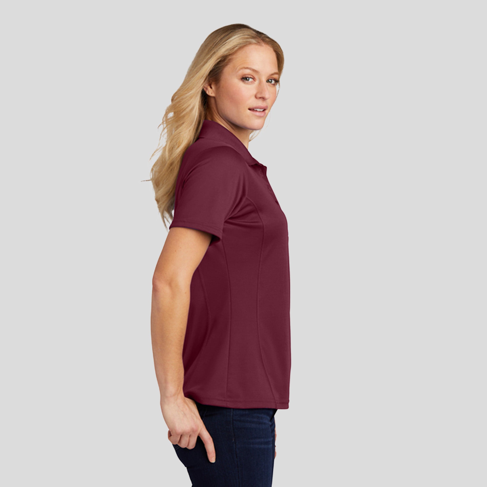 Women's Dry ZoneĀ® Raglan Accent Polo | Maroon