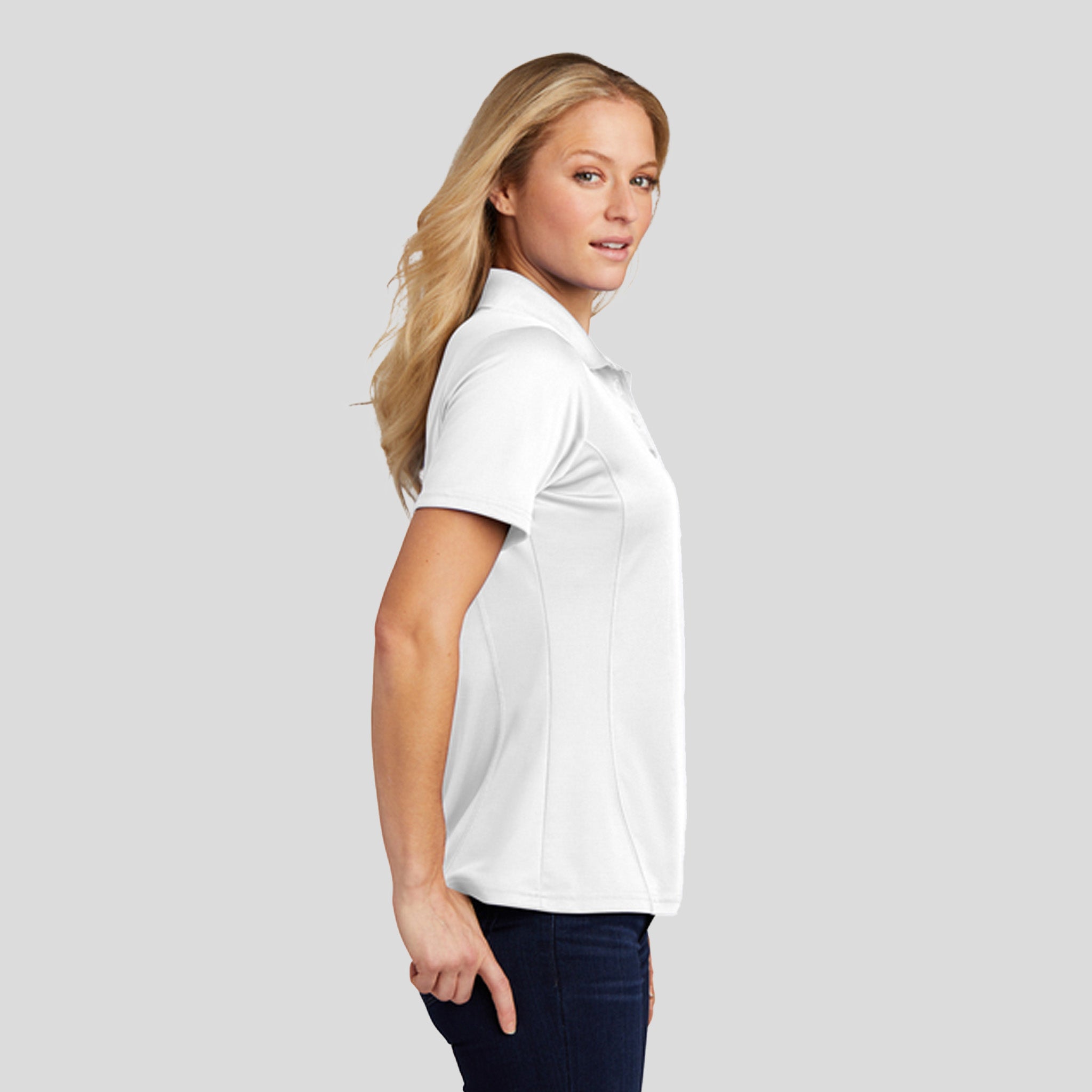 Women's Dry ZoneĀ® Raglan Accent Polo | White