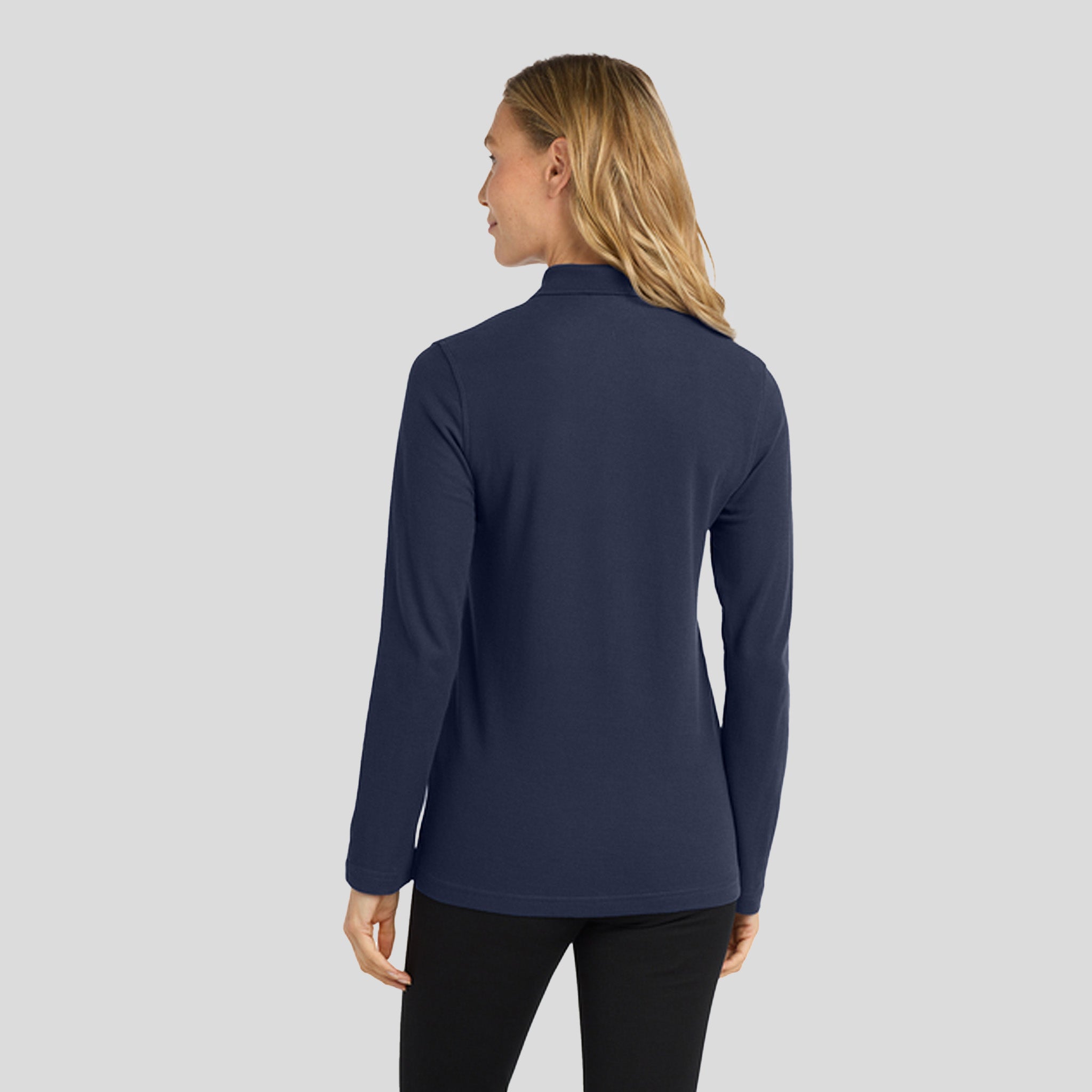 Women's Silk Touchâ„¢ Long Sleeve Polo | Navy