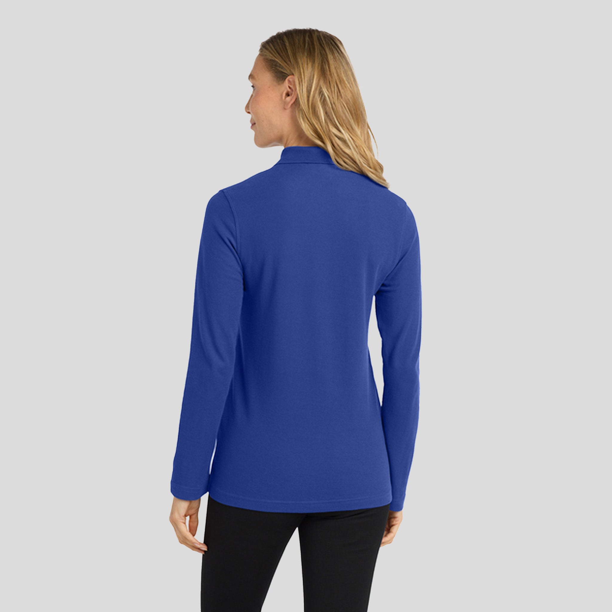 Women's Silk Touchâ„¢ Long Sleeve Polo | Royal