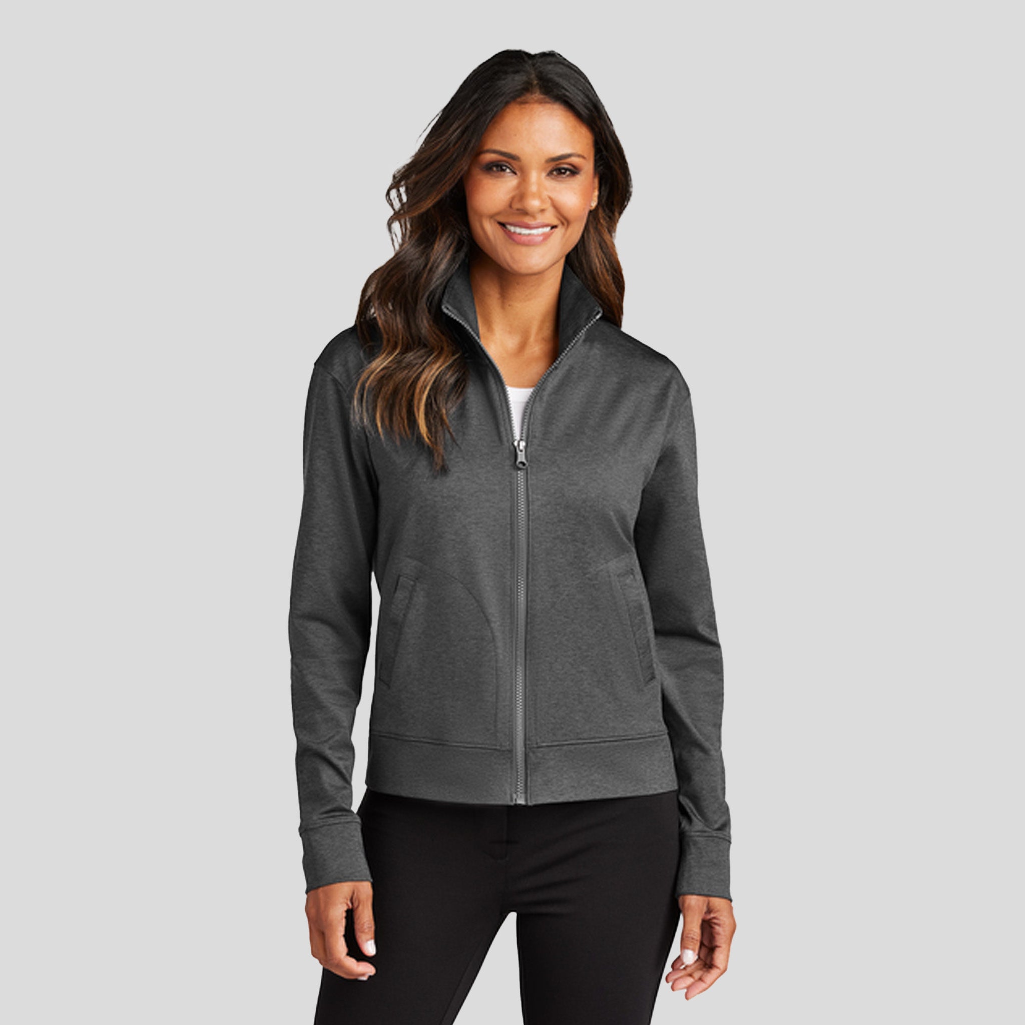 Women's C-FREEĀ® Double Knit Full-Zip | Grey Steel Heather