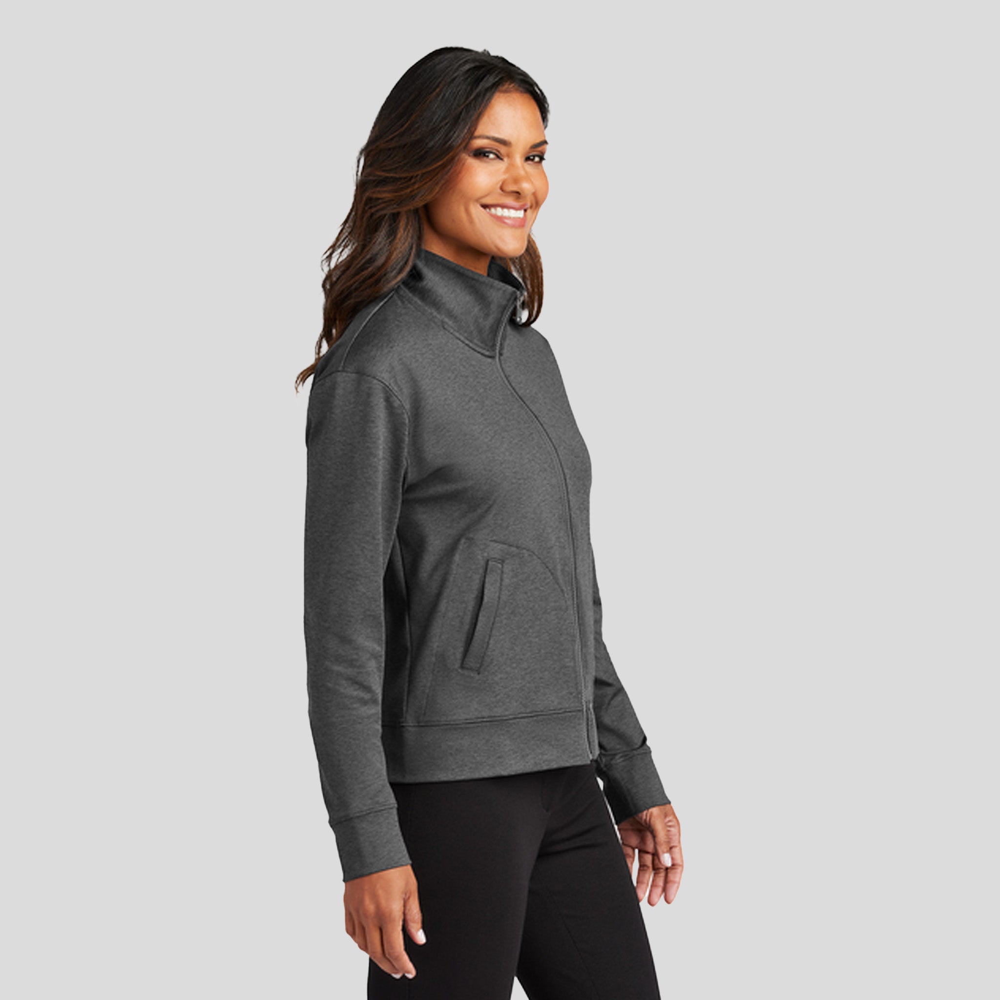 Women's C-FREEĀ® Double Knit Full-Zip | Grey Steel Heather