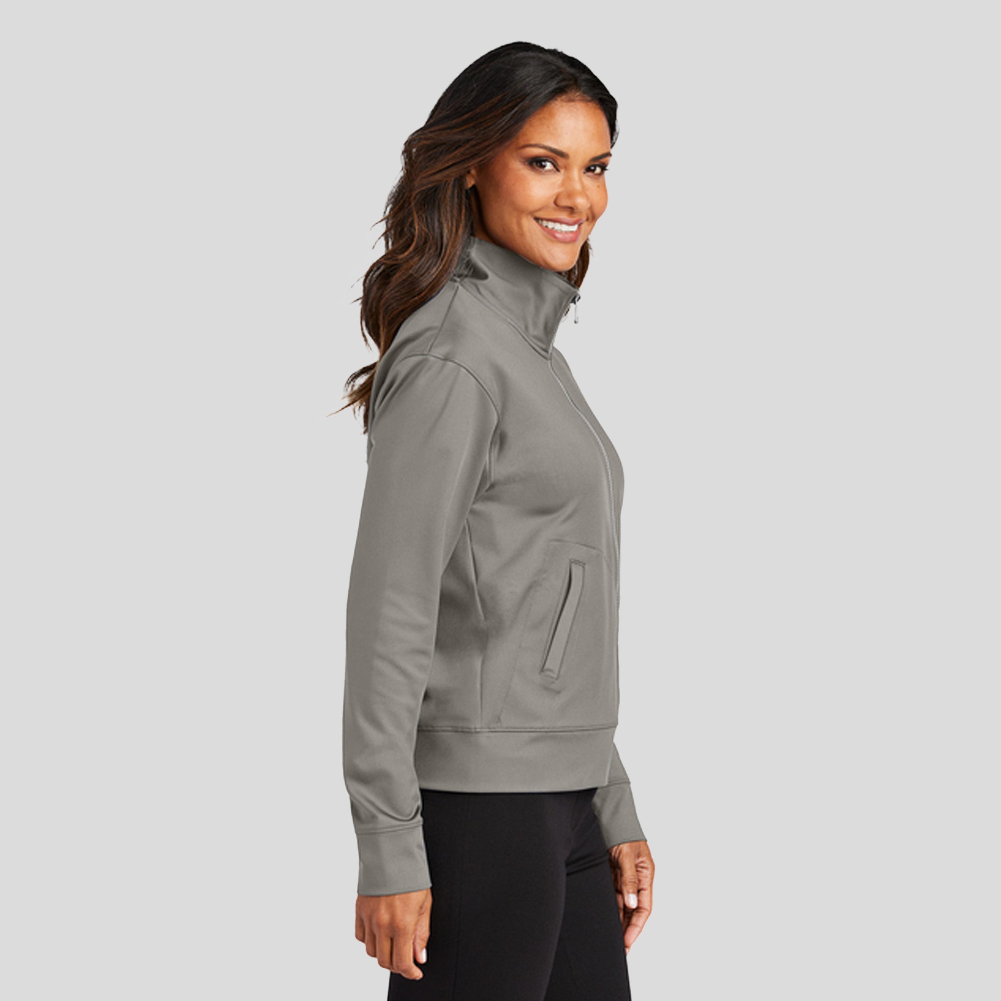 Women's C-FREEĀ® Double Knit Full-Zip | Smoke Grey