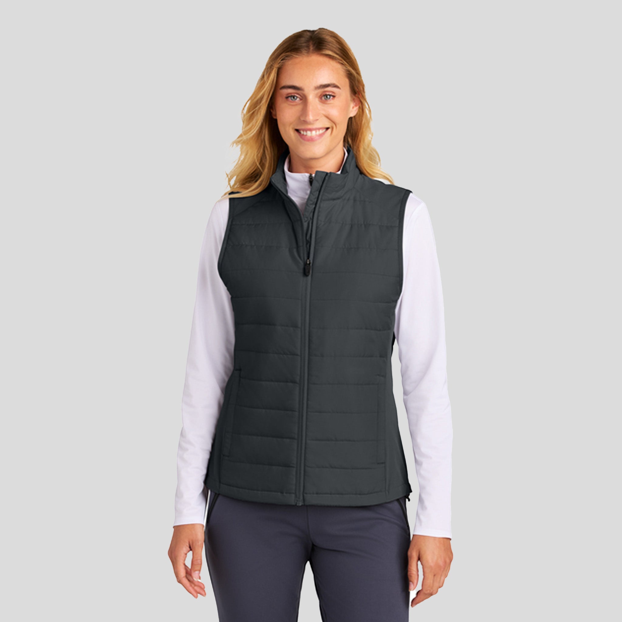 Women’s Teknical Hybrid Vest | Iron Grey