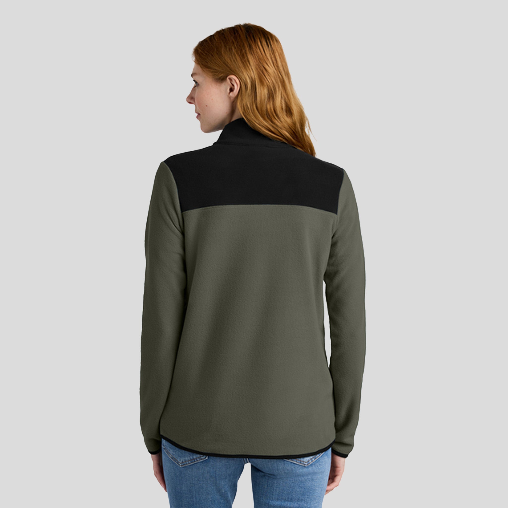 Women's Glacier 1/4-Zip Fleece | New Taupe Green/TNF Black