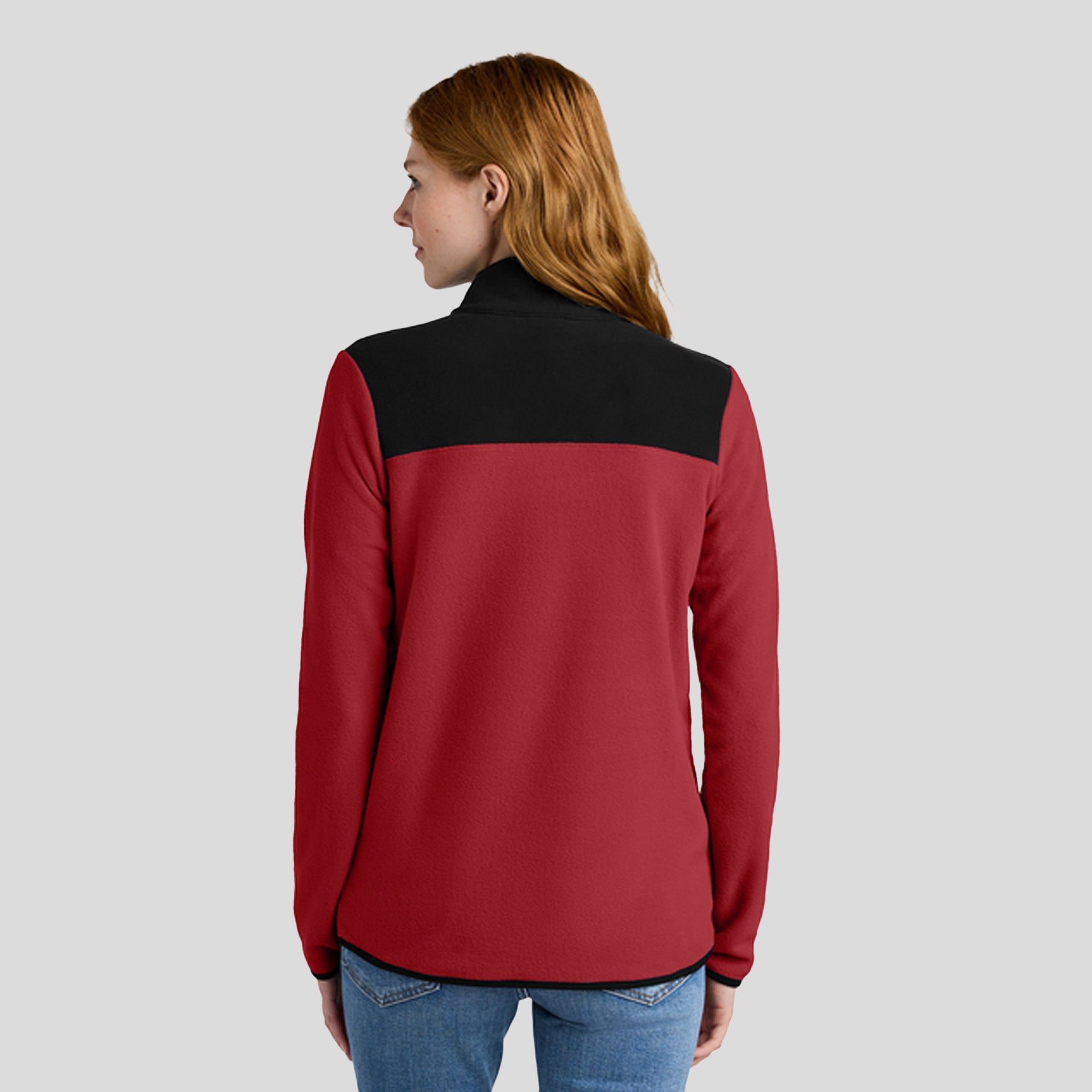 Women's Glacier 1/4-Zip Fleece | Rage Red /TNF Black