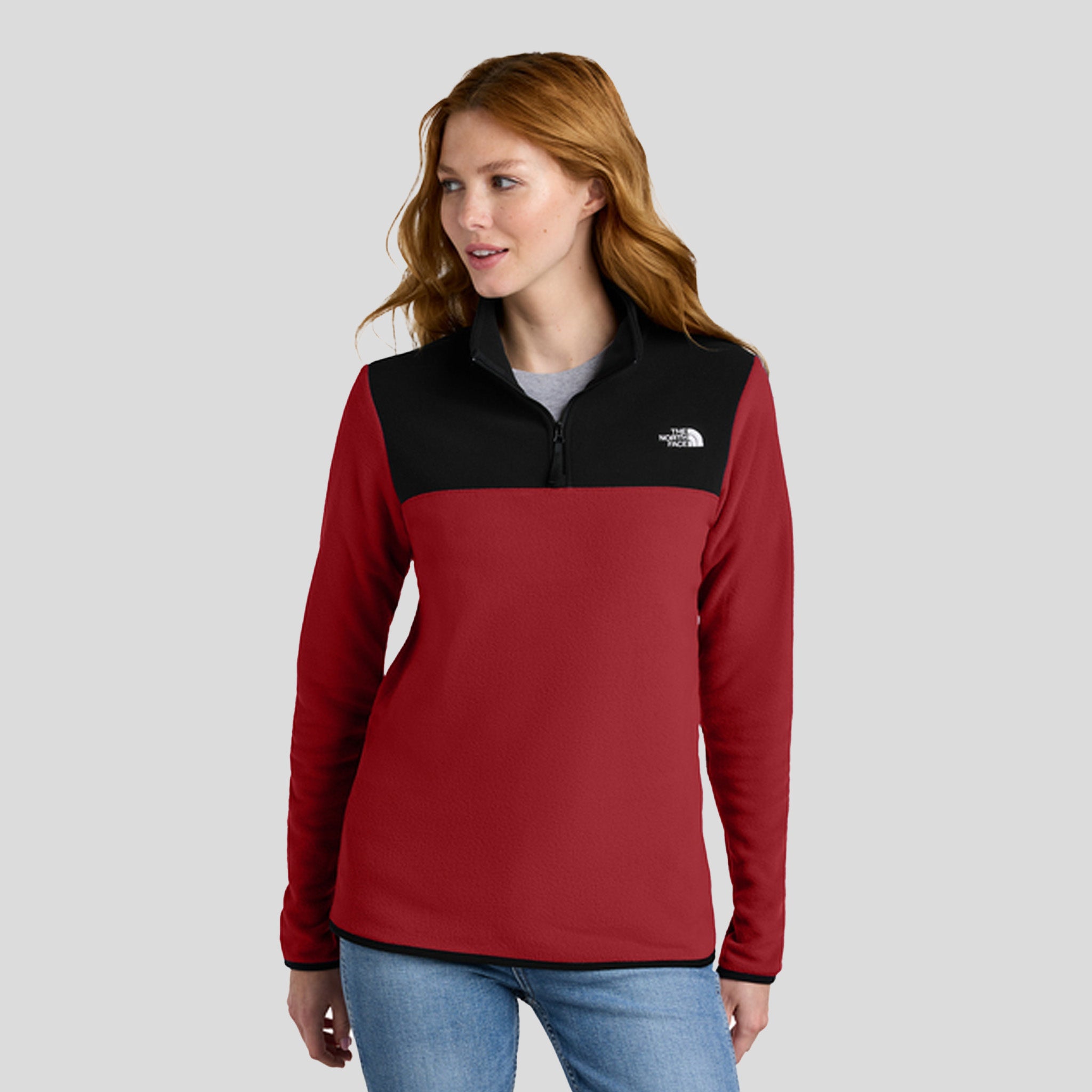 Women's Glacier 1/4-Zip Fleece | Rage Red /TNF Black