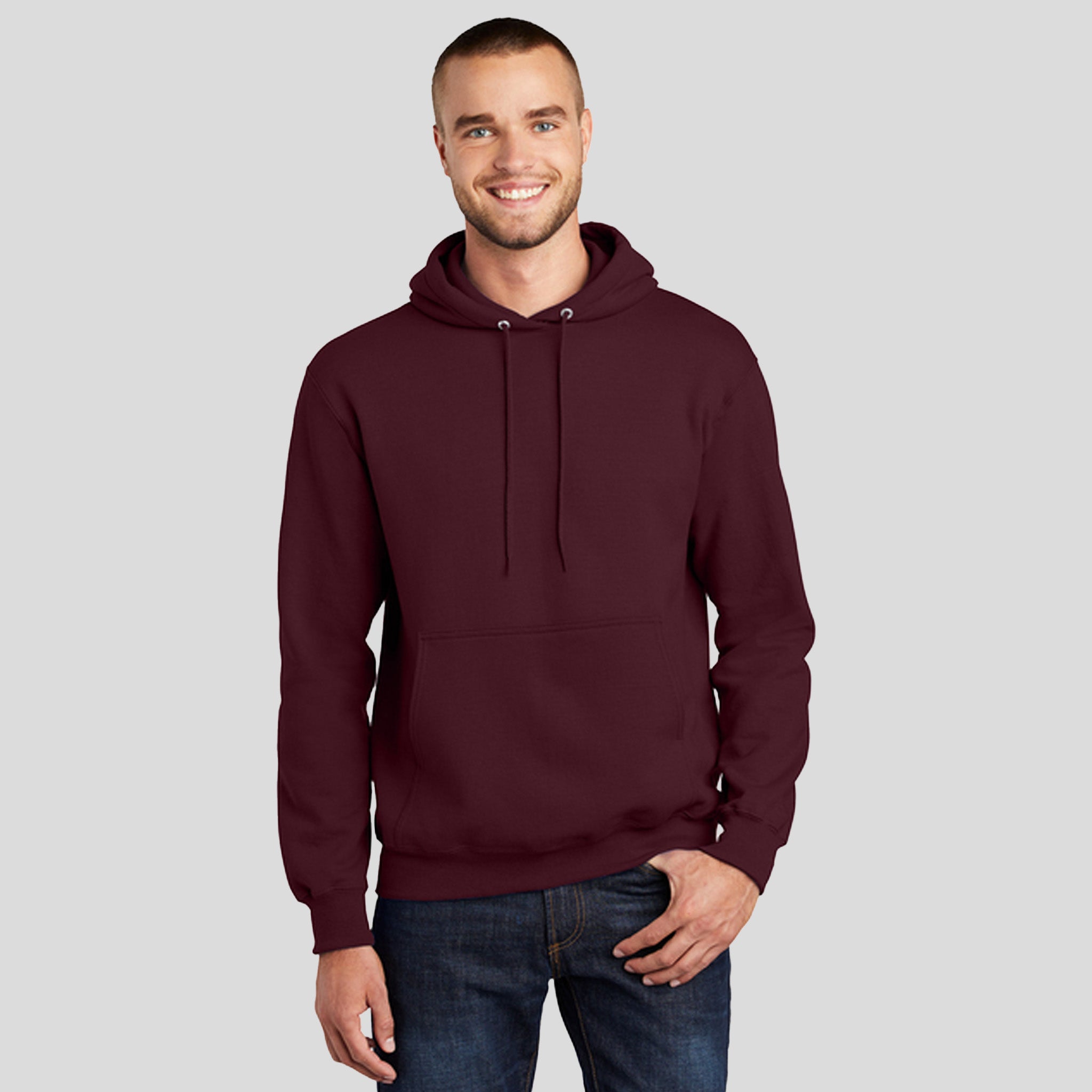Core Fleece Pullover Hooded Sweatshirt | Maroon