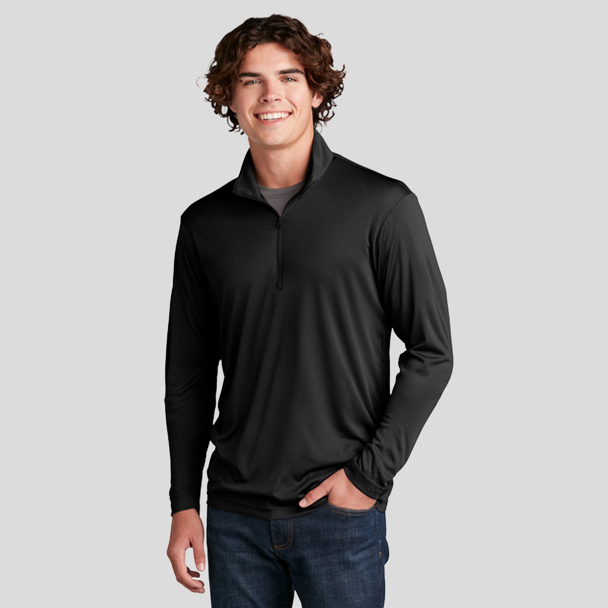 PosiCharge® Competitor™ 1/4-Zip Pullover | Black