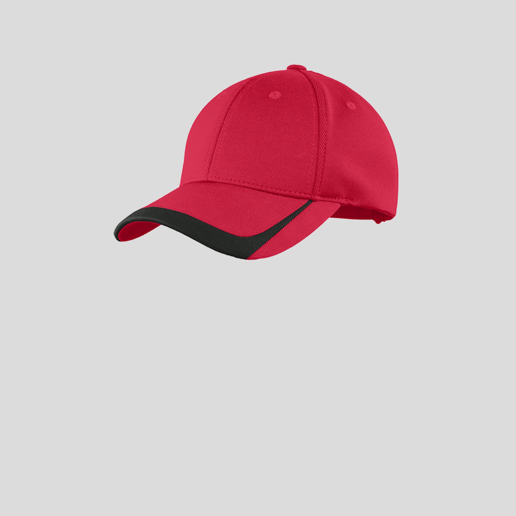Pique Colorblock Cap | True Red/Black