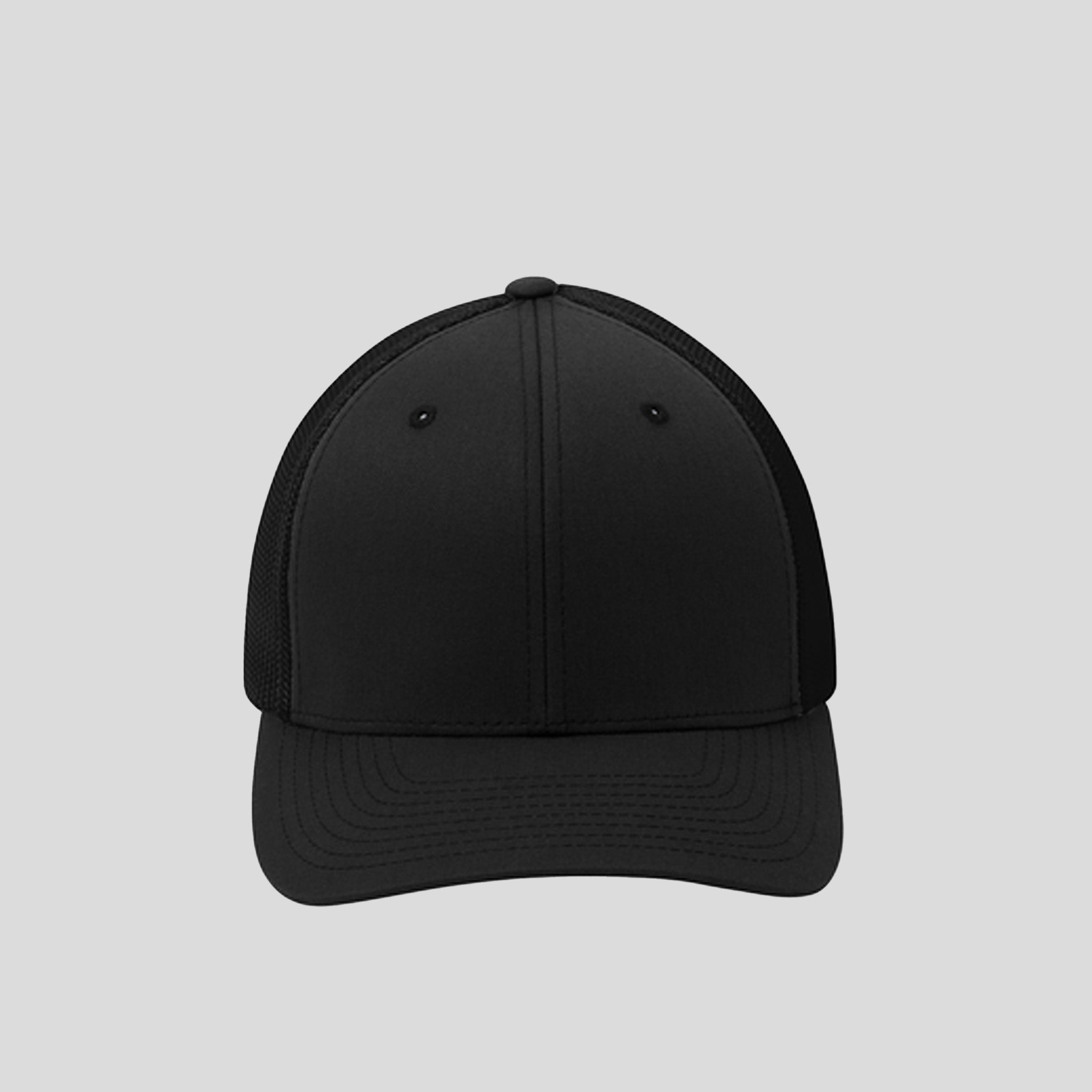 Flexfit® Mesh Back Cap | Black/Black