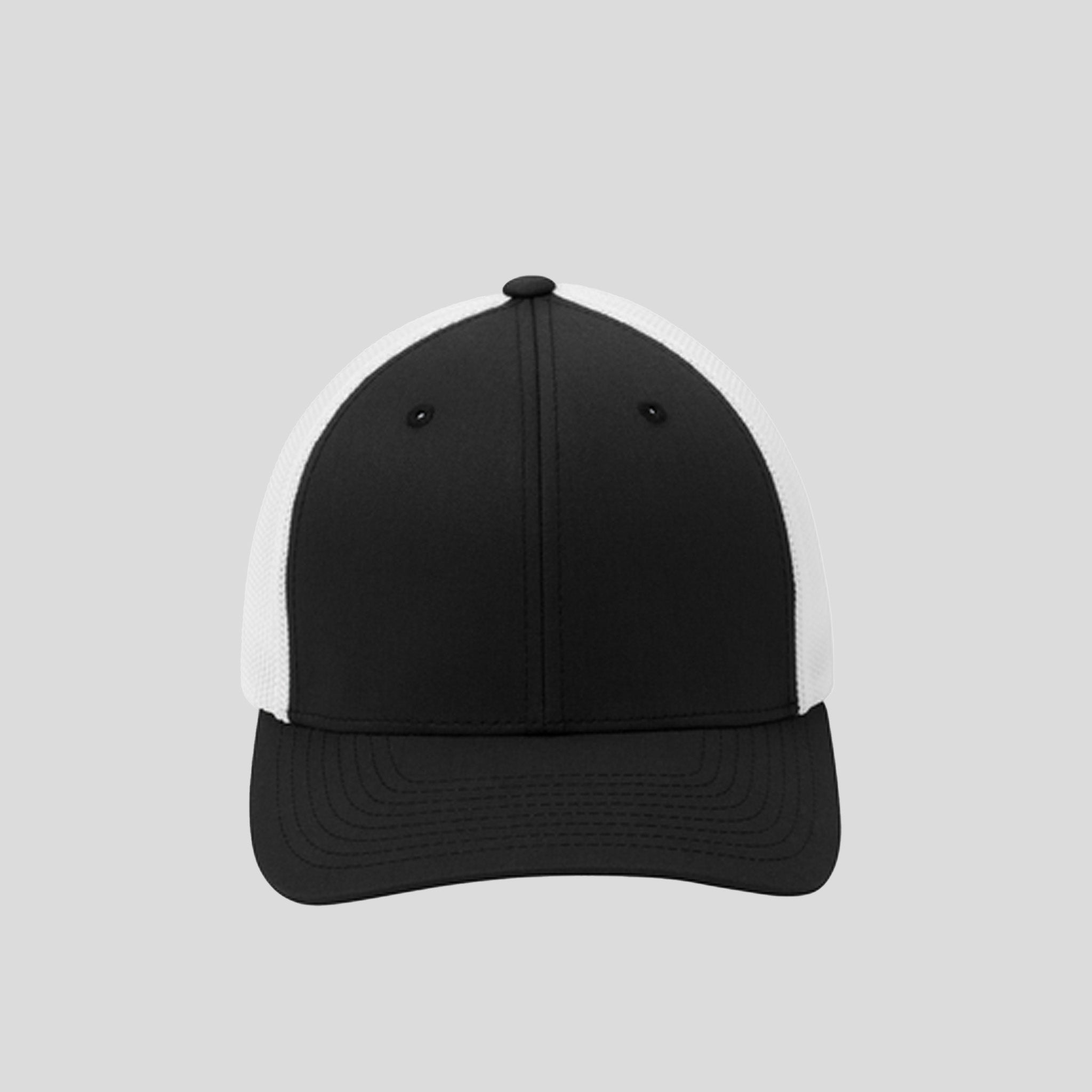 Flexfit® Mesh Back Cap | Black/White