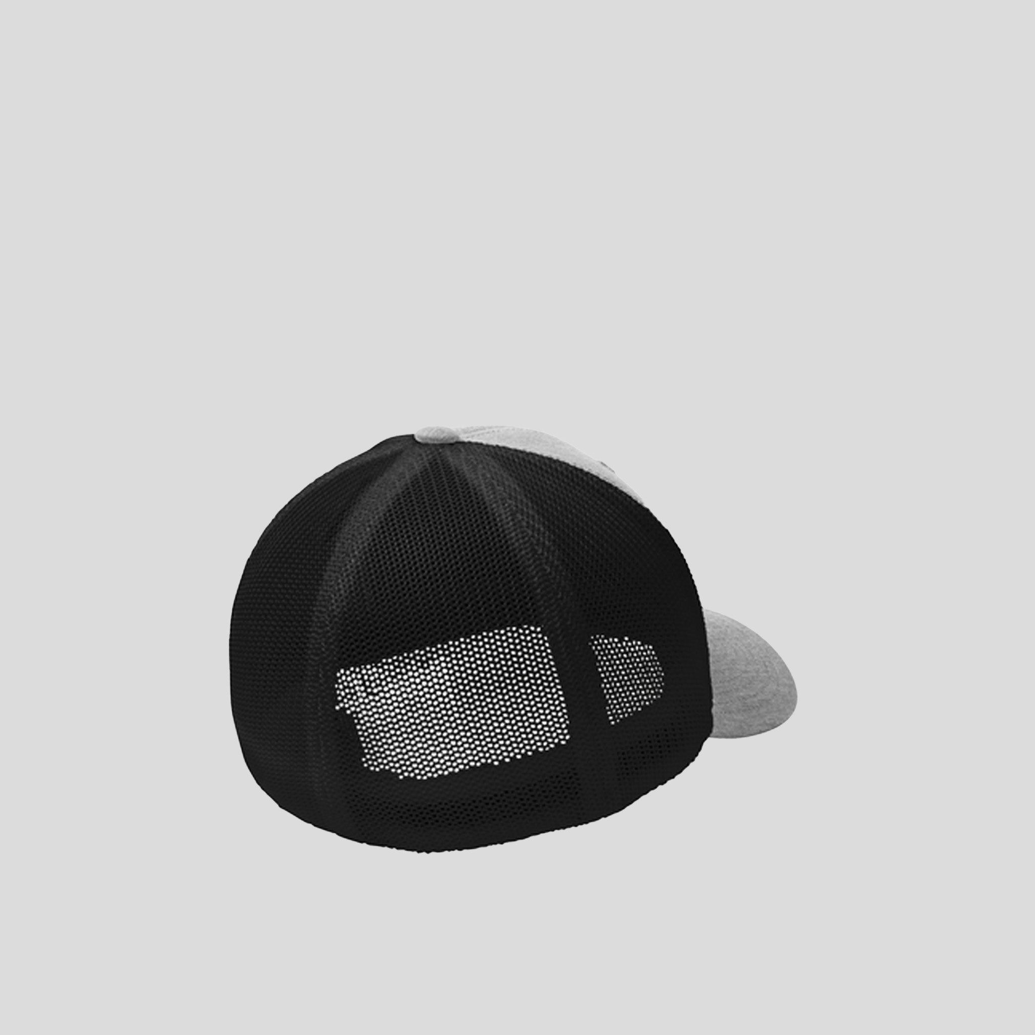 Flexfit® Mesh Back Cap | Heather Grey/Black