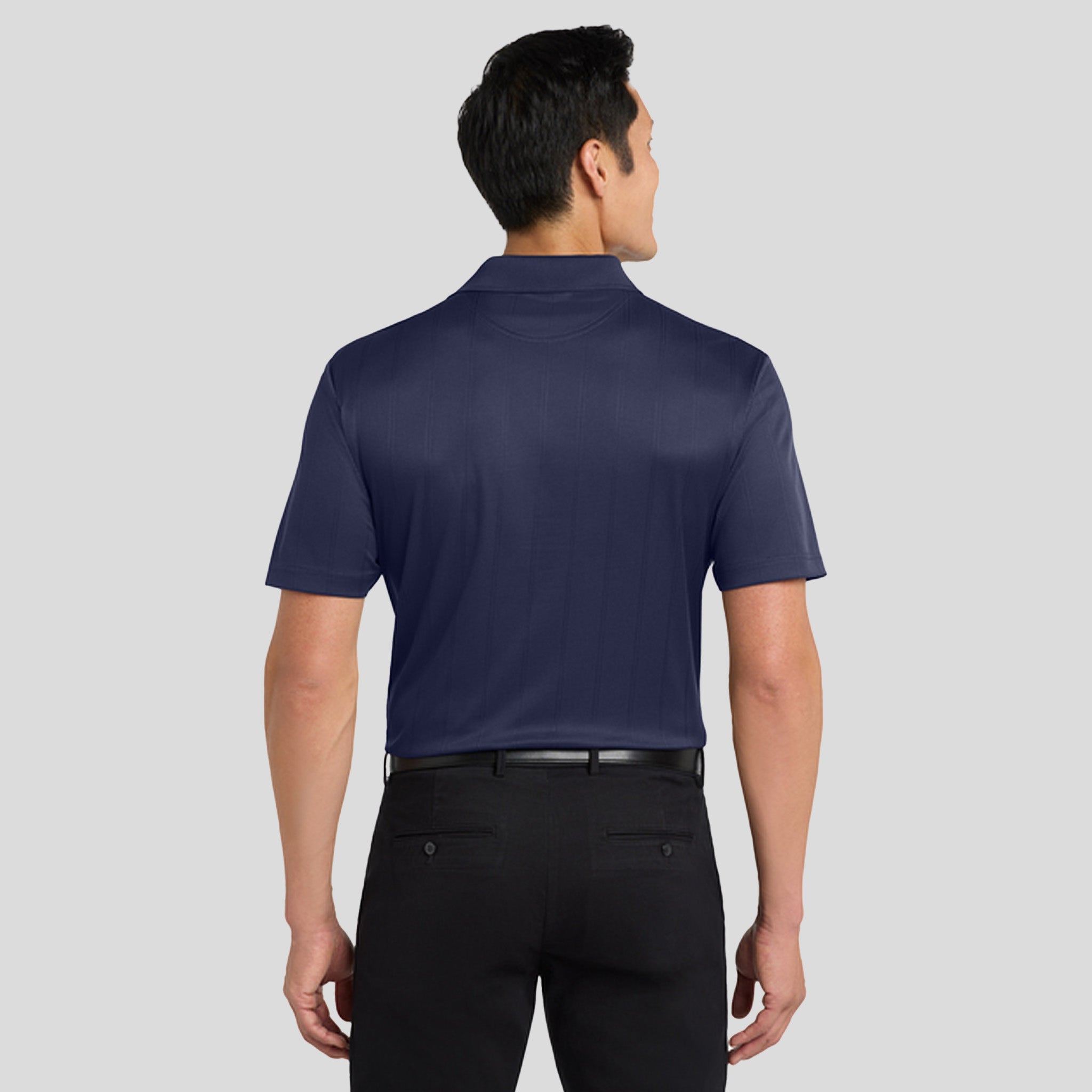Performance Fine Jacquard Polo | True Navy