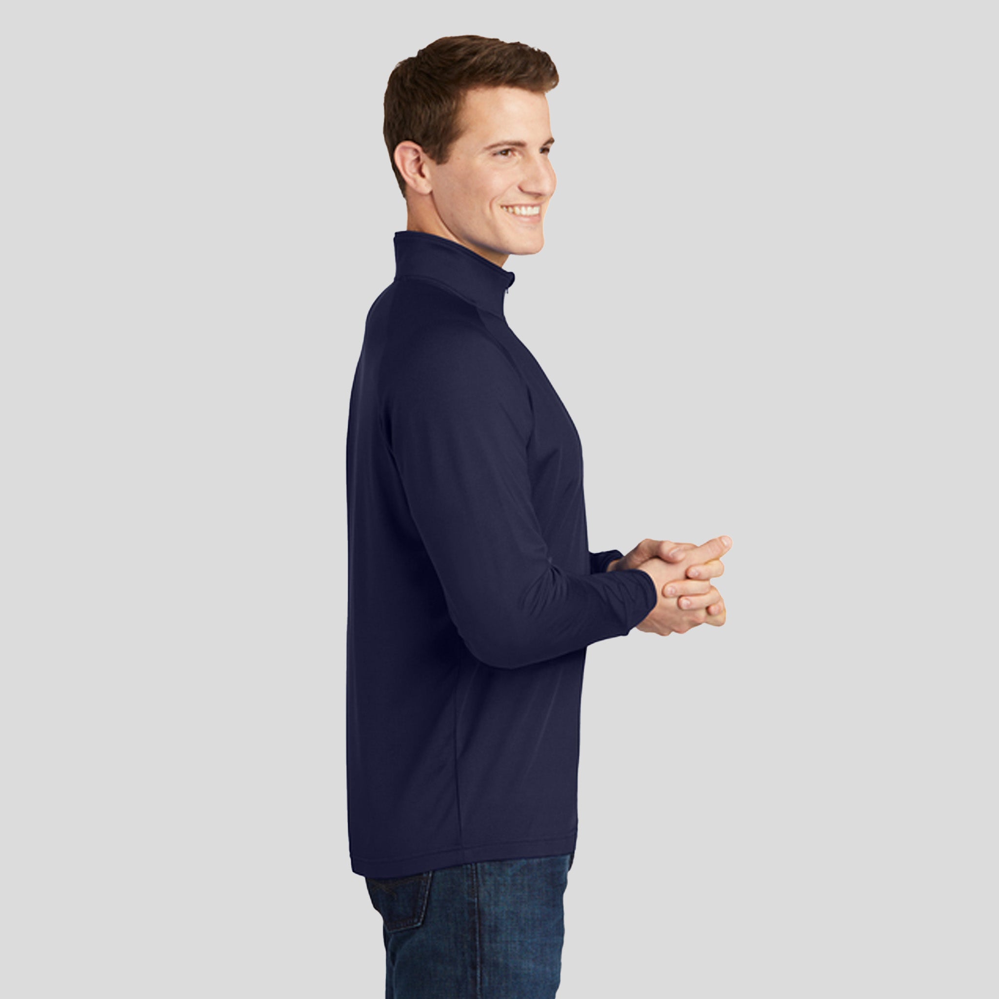 Sport-Wick® Stretch 1/4-Zip Pullover | True Navy