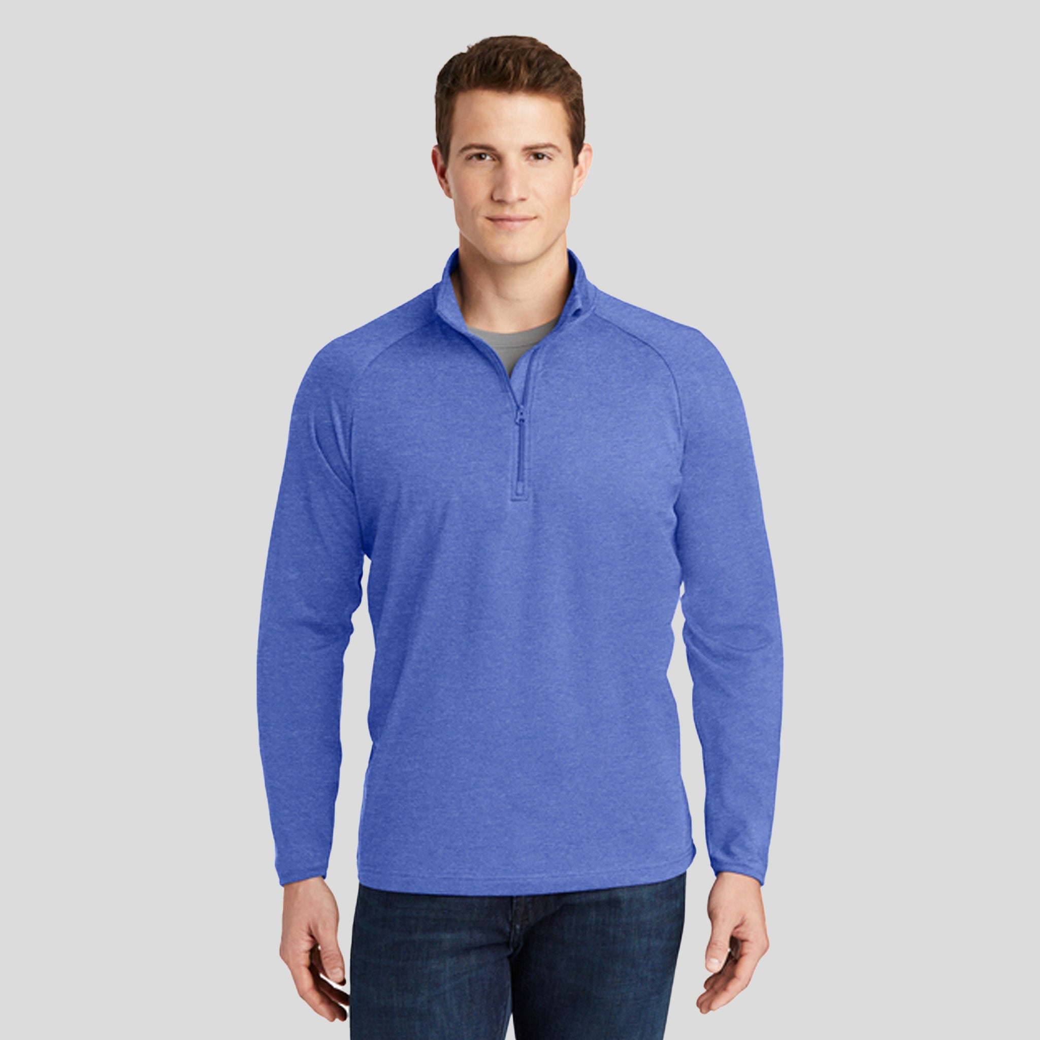 Sport-Wick® Stretch 1/4-Zip Pullover | True Royal Heather