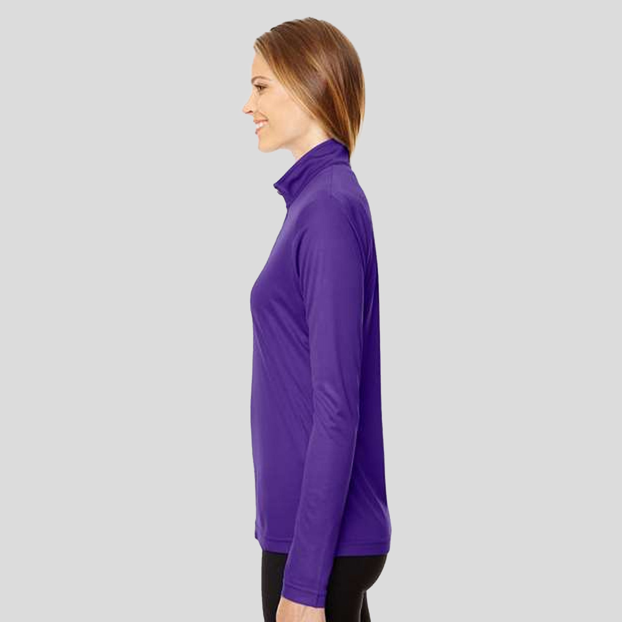 Women's Zone Performance Quarter-Zip Pullover | Sport Purple
