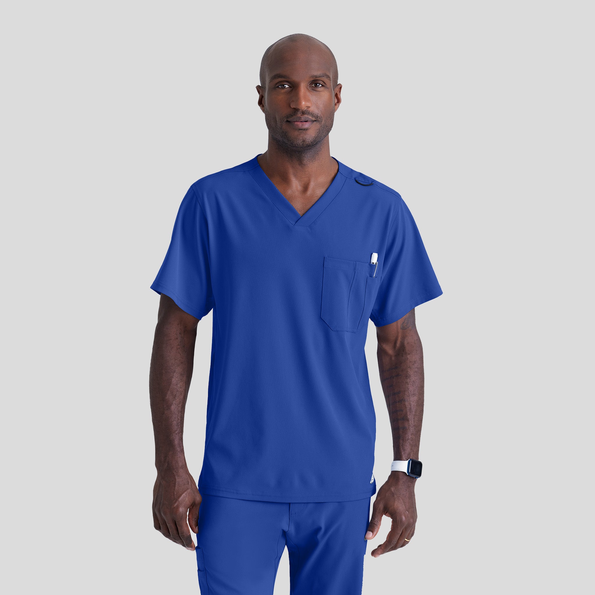 Men's Structure 1-Pocket V-Neck Scrub Top | Galaxy