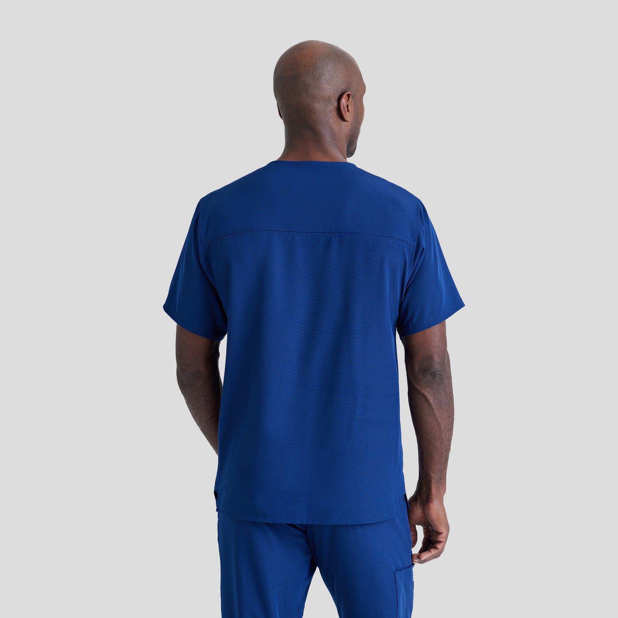 Men's Structure 1-Pocket V-Neck Scrub Top | Navy
