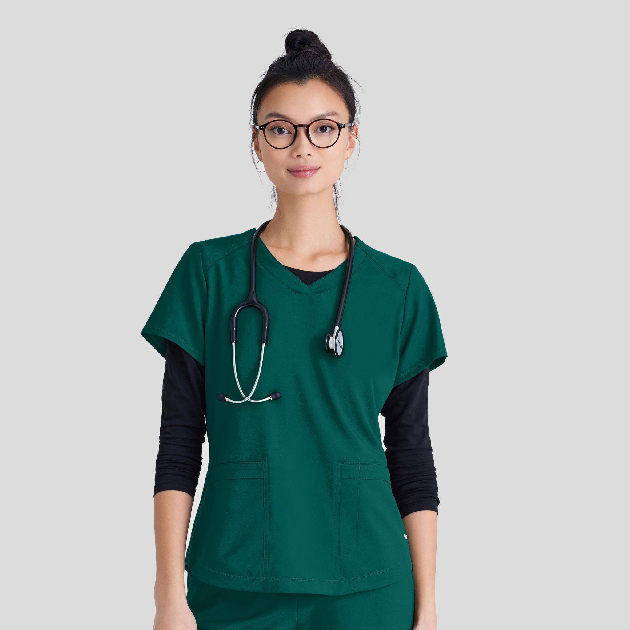 Rhythm Scrub Top | Hunter