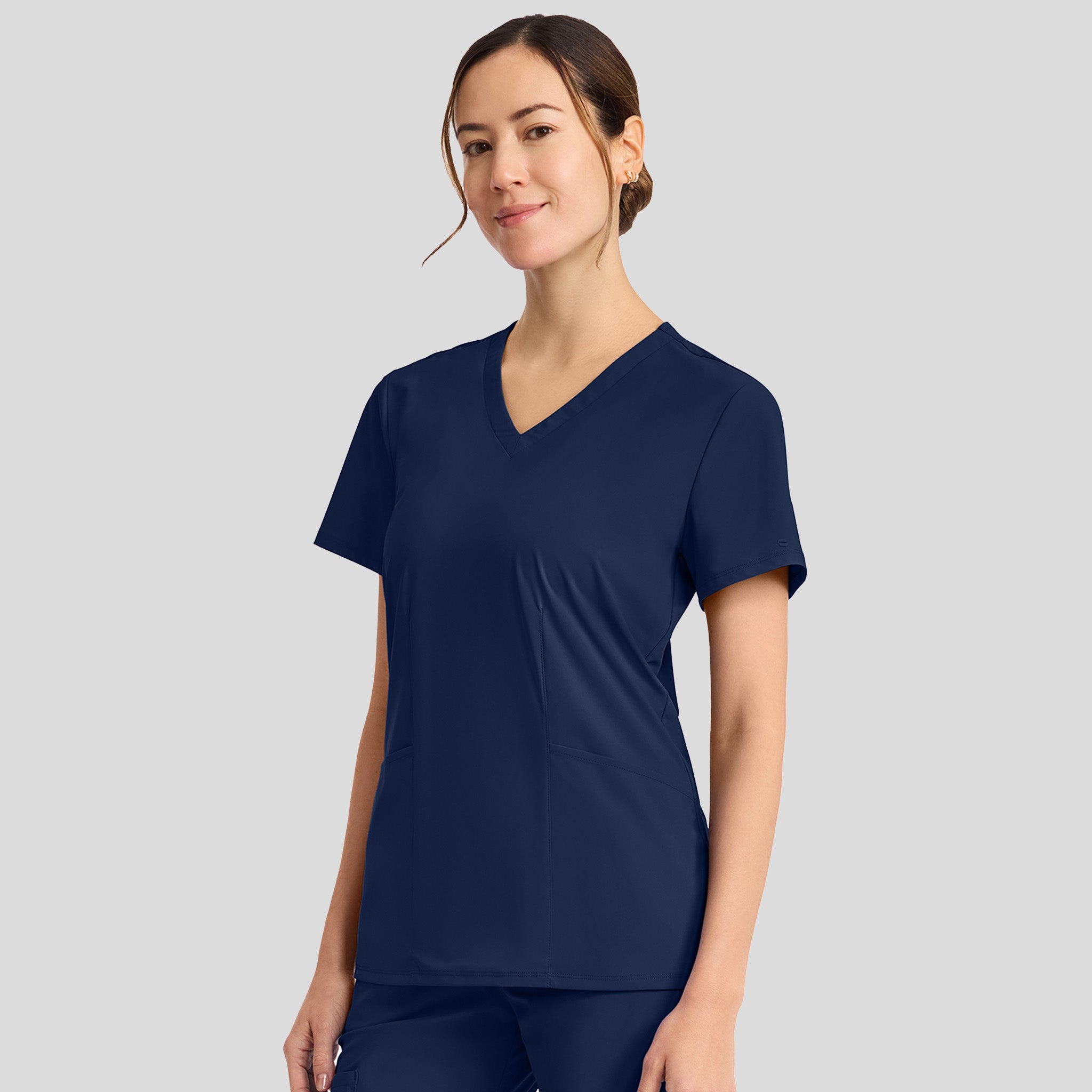 Infinity Pursuit V-Neck Top | Navy