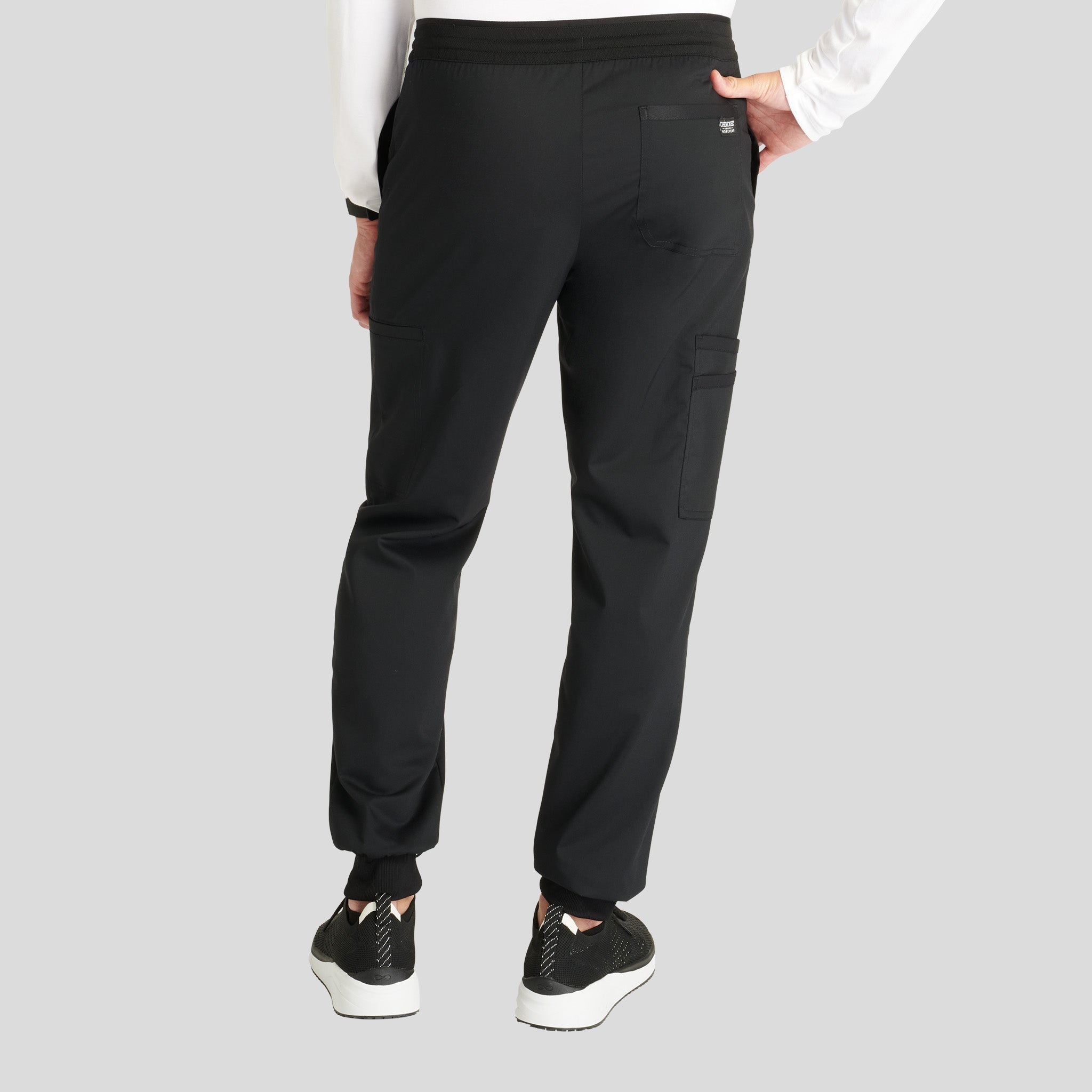Men's Mesh Trim Jogger Scrub Pant | Black
