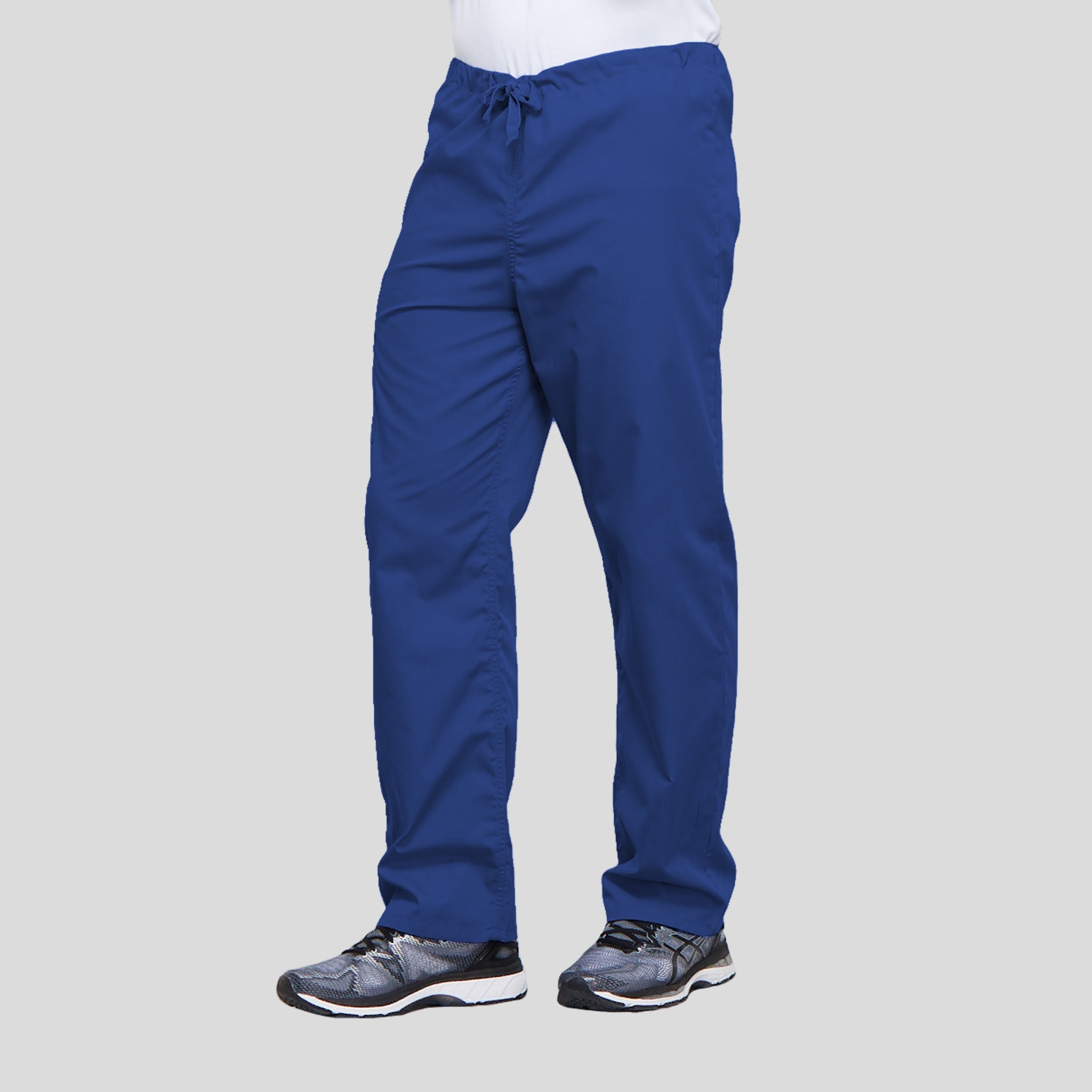 Unisex Drawstring Cargo Scrub Pant | Royal