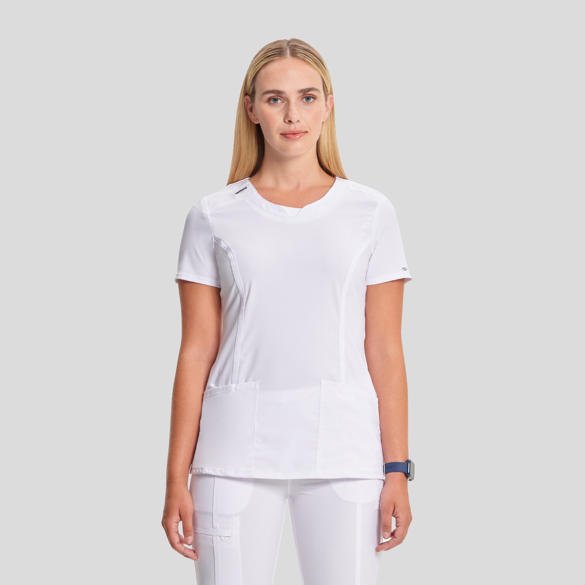 Women's Round Neck Top | White