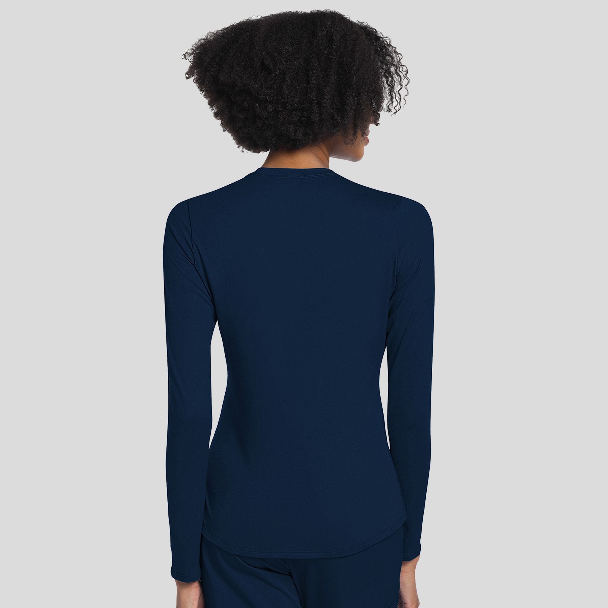 Long Sleeve Underscrub Knit Tee | Navy