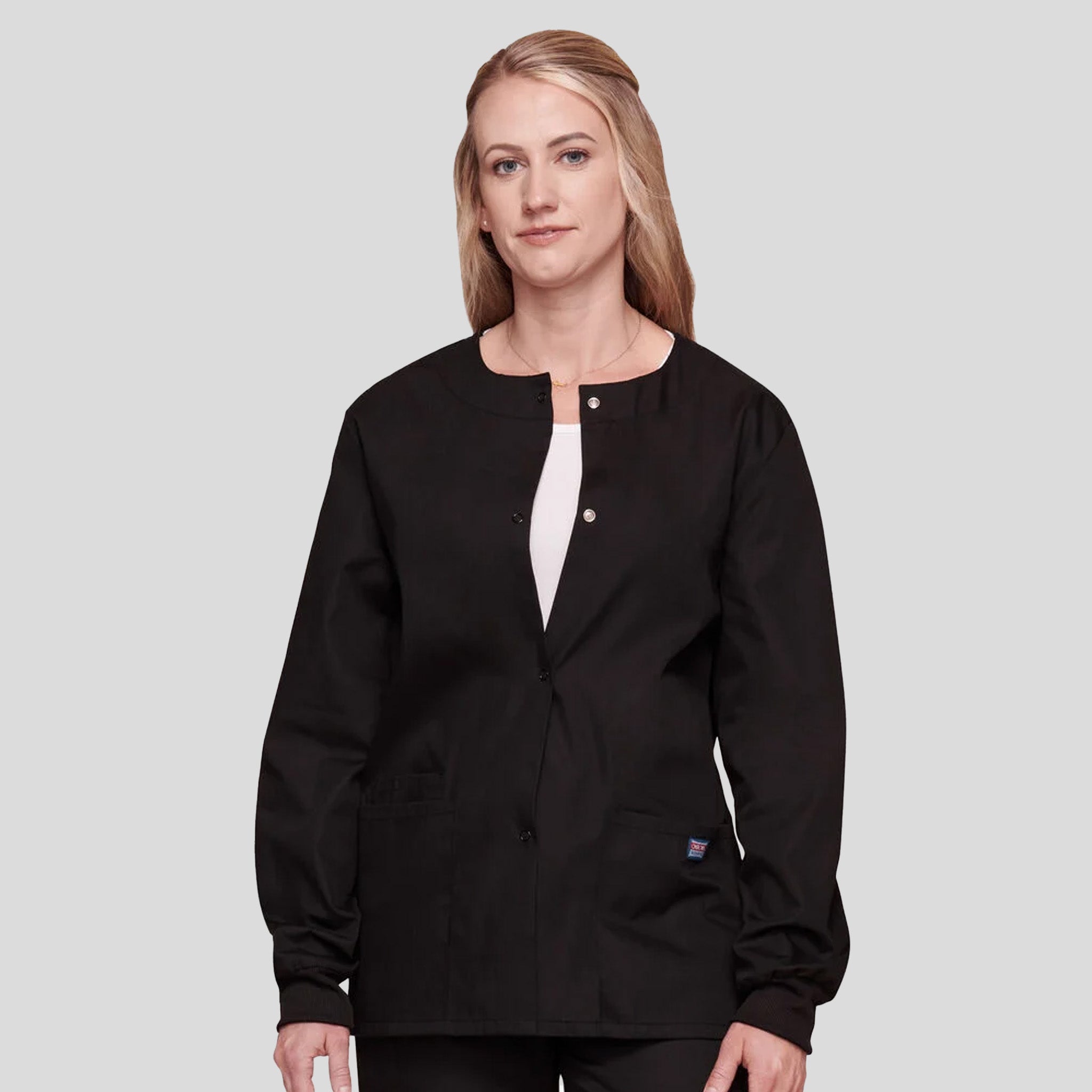 Women's Snap Front Jacket | Black