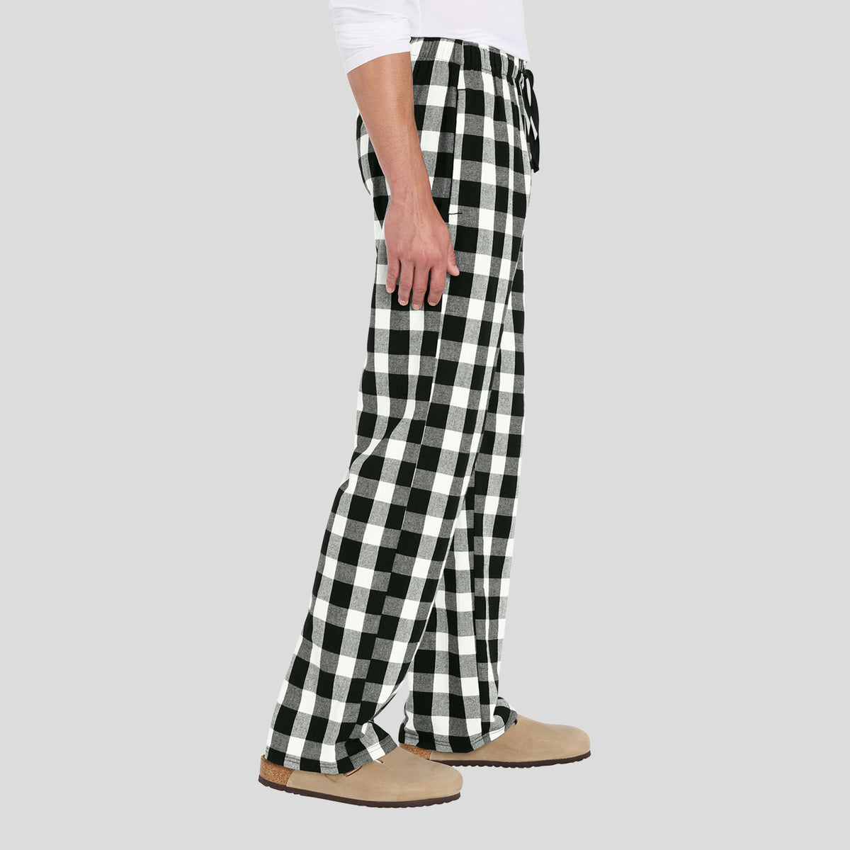 Flannel Pocket Pant | Black/White Buffalo Check