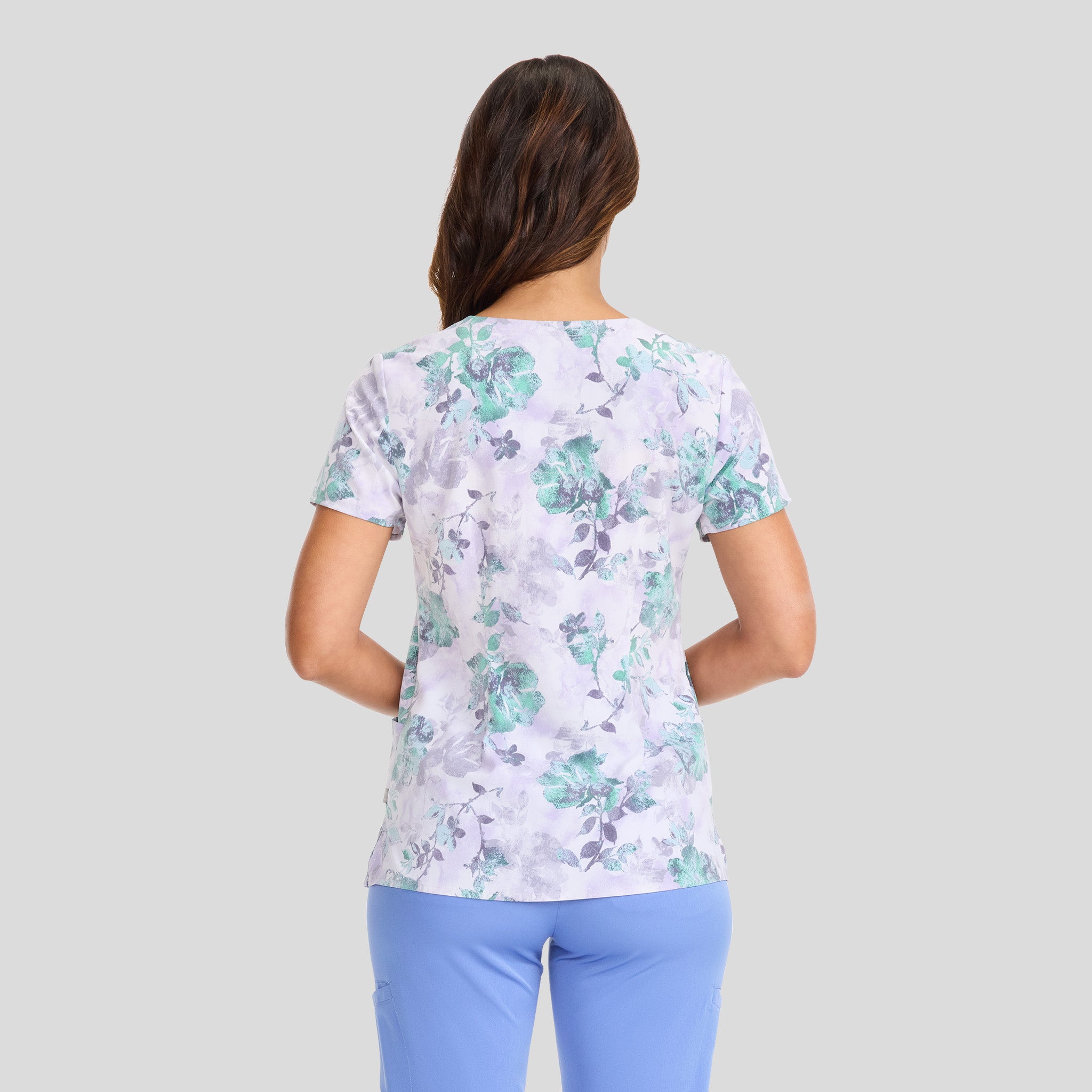 Amanda Print Scrub Top | Quiet Petals