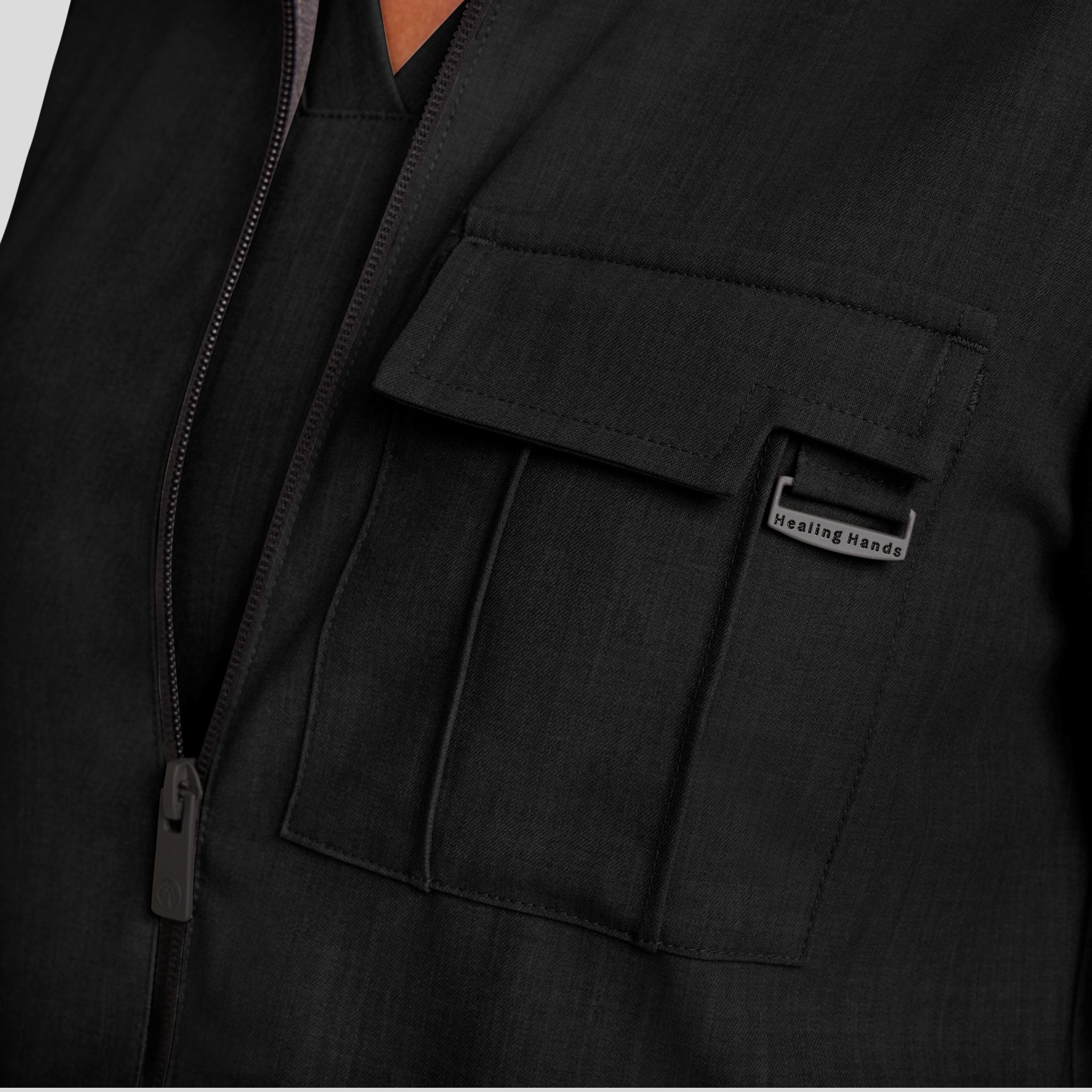 Women's Brooks Utility Scrub Jacket | Black