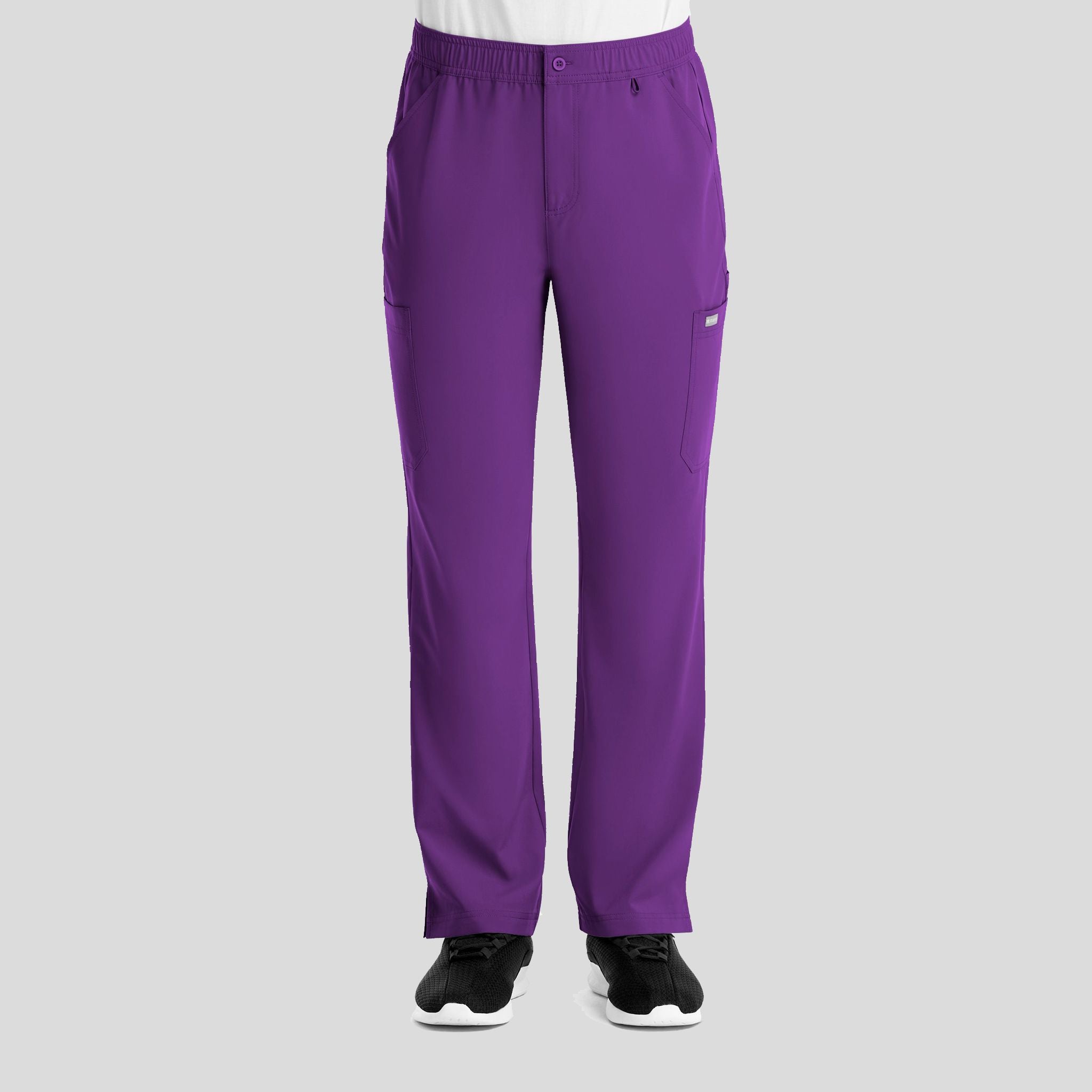 Men's Fly Front Cargo Pant | Eggplant