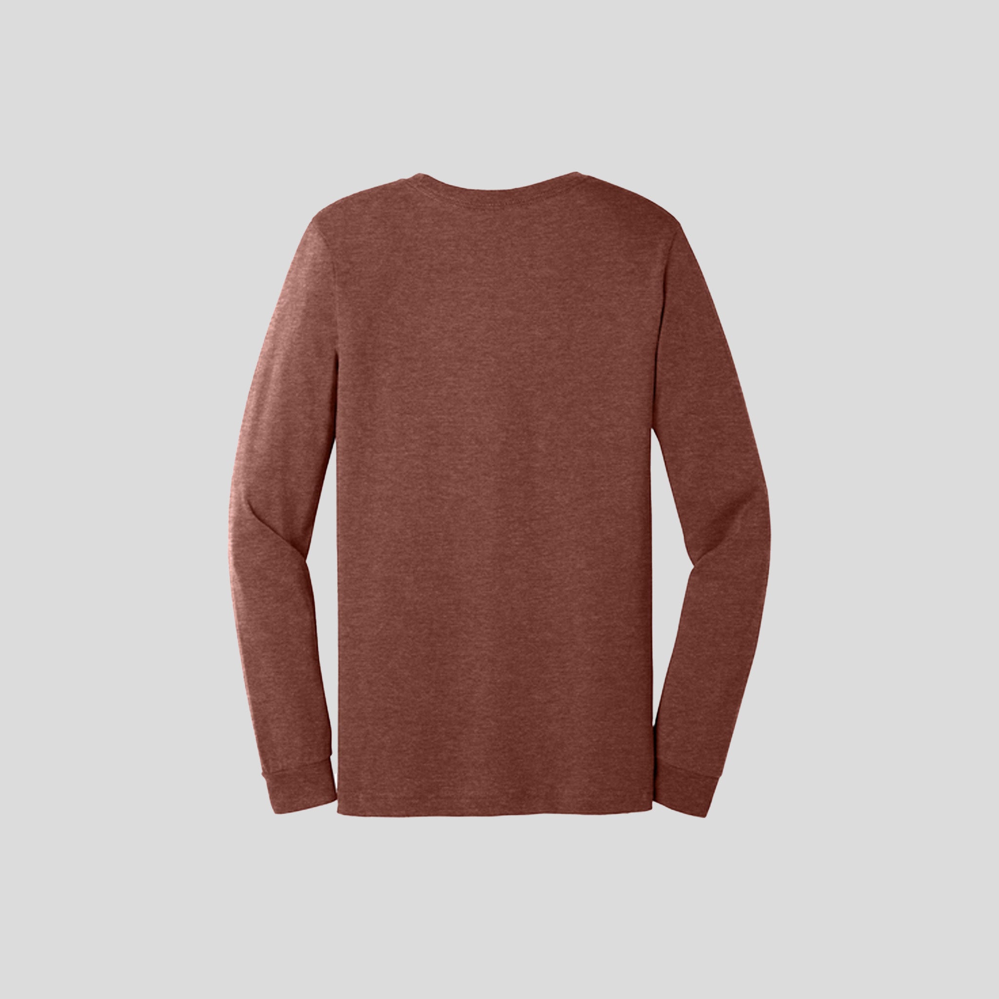 Unisex Heather CVC Long Sleeve Tee | Heather Clay
