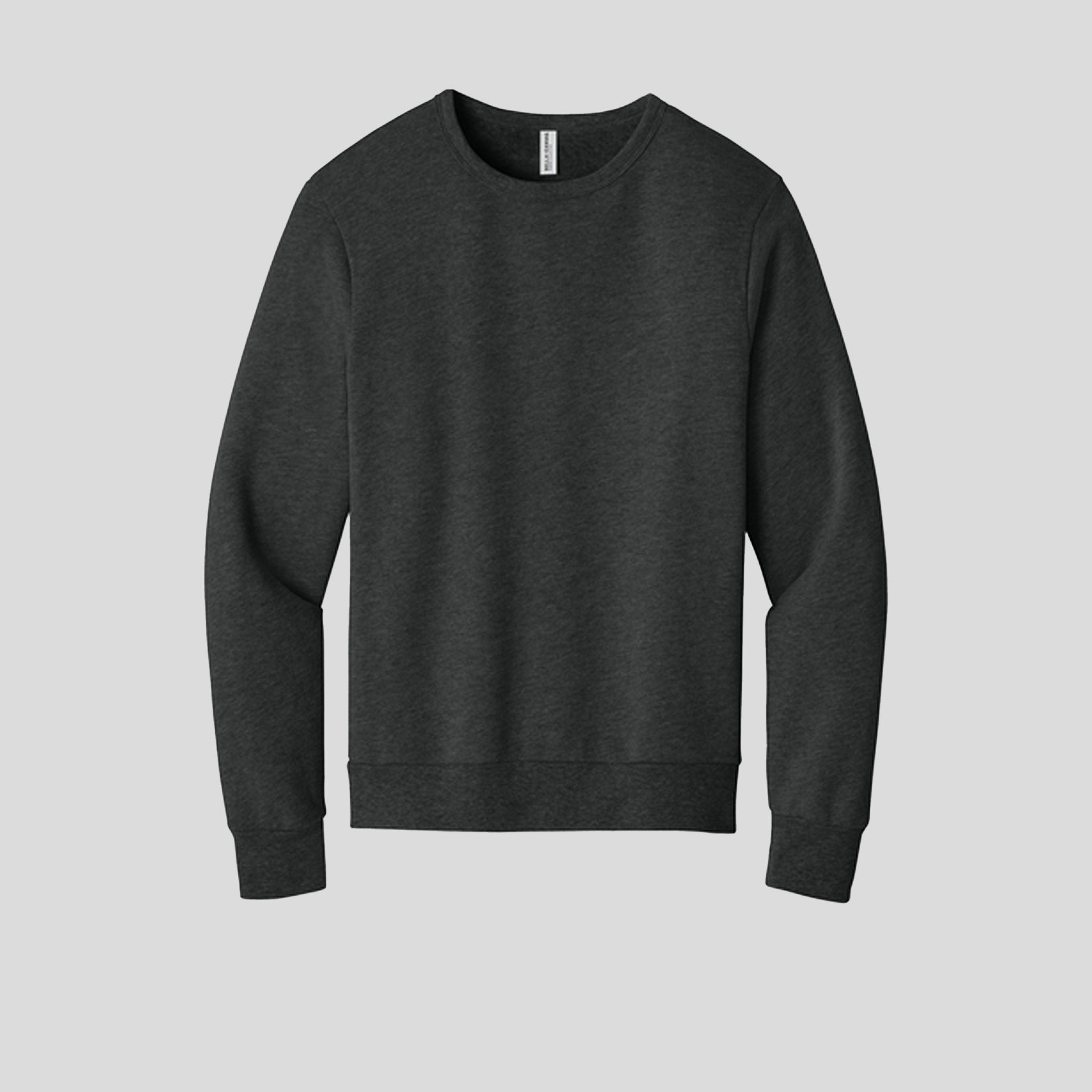 Unisex Sponge Fleece Classic Crewneck Sweatshirt | Dark Grey Heather