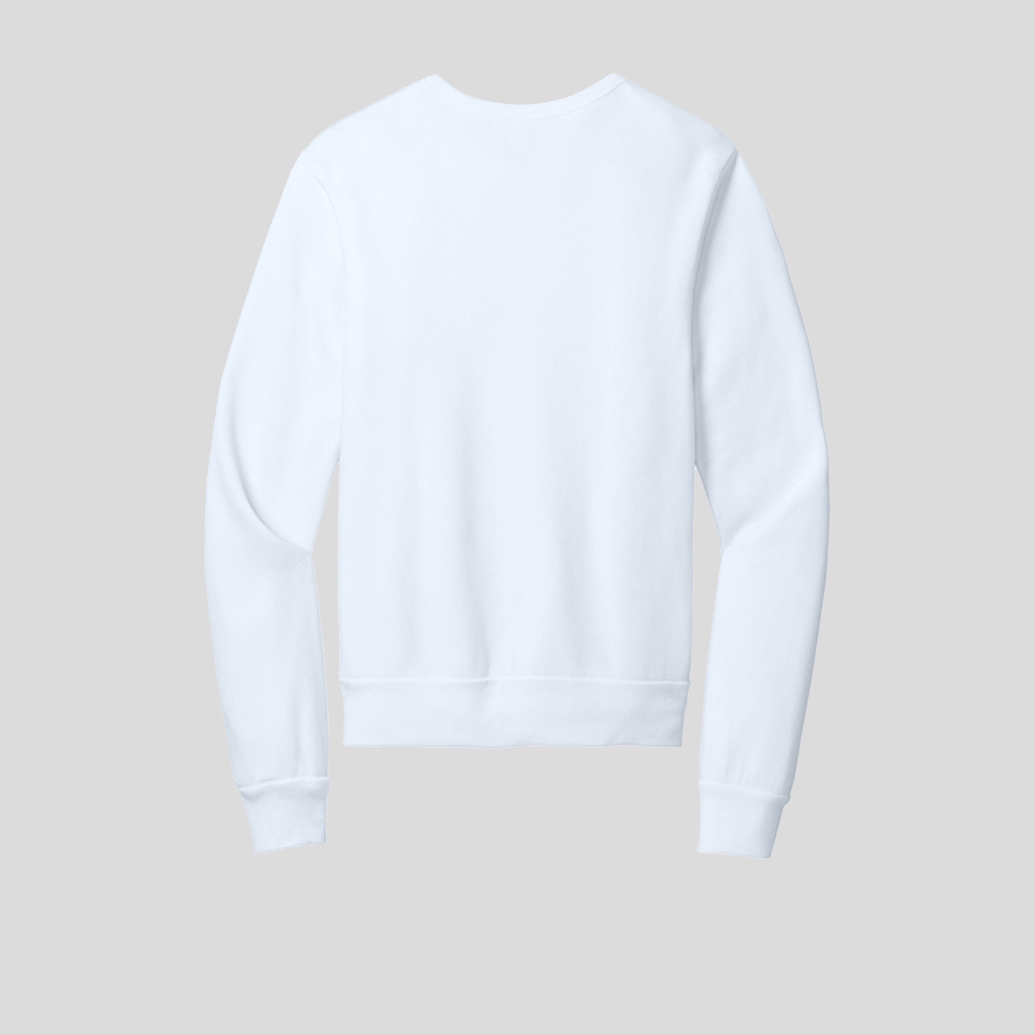 Unisex Sponge Fleece Classic Crewneck Sweatshirt | White