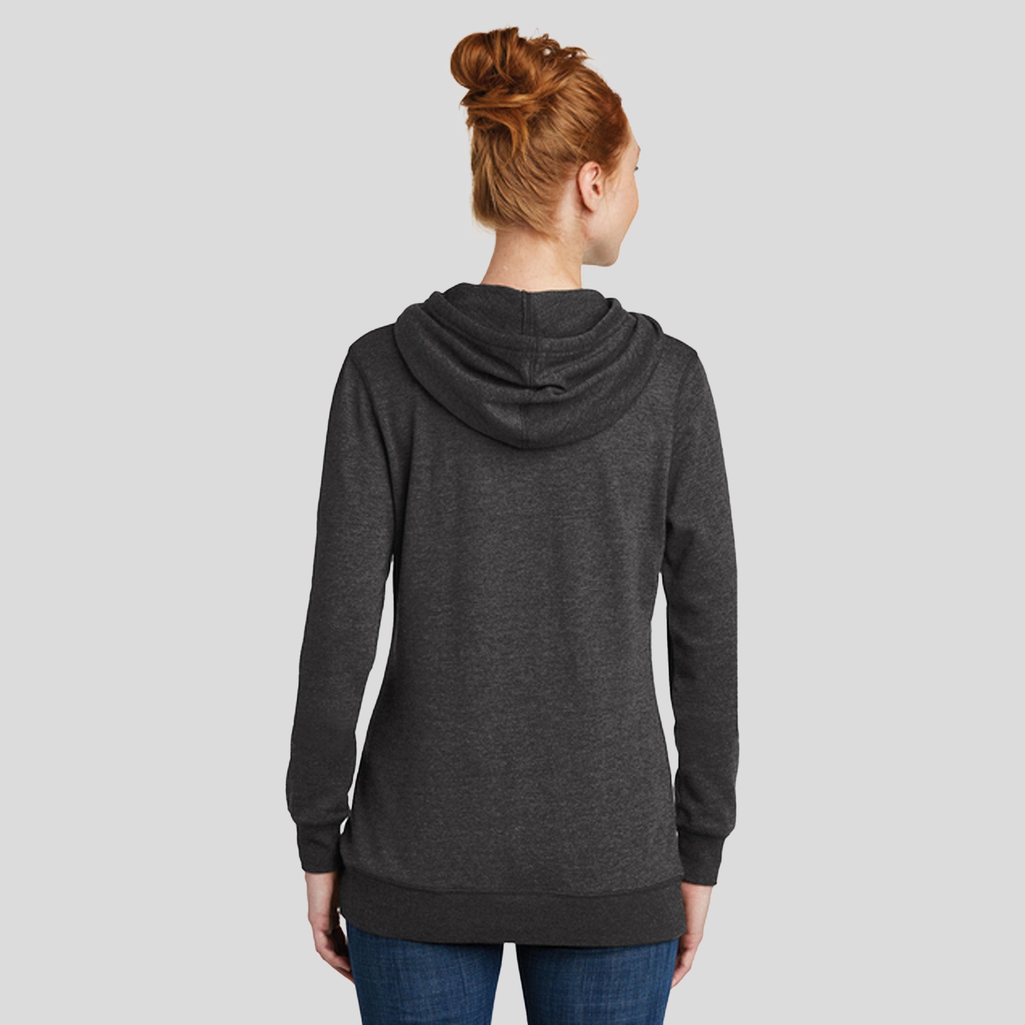 Women’s Lightweight Fleece Hoodie | Heathered Black