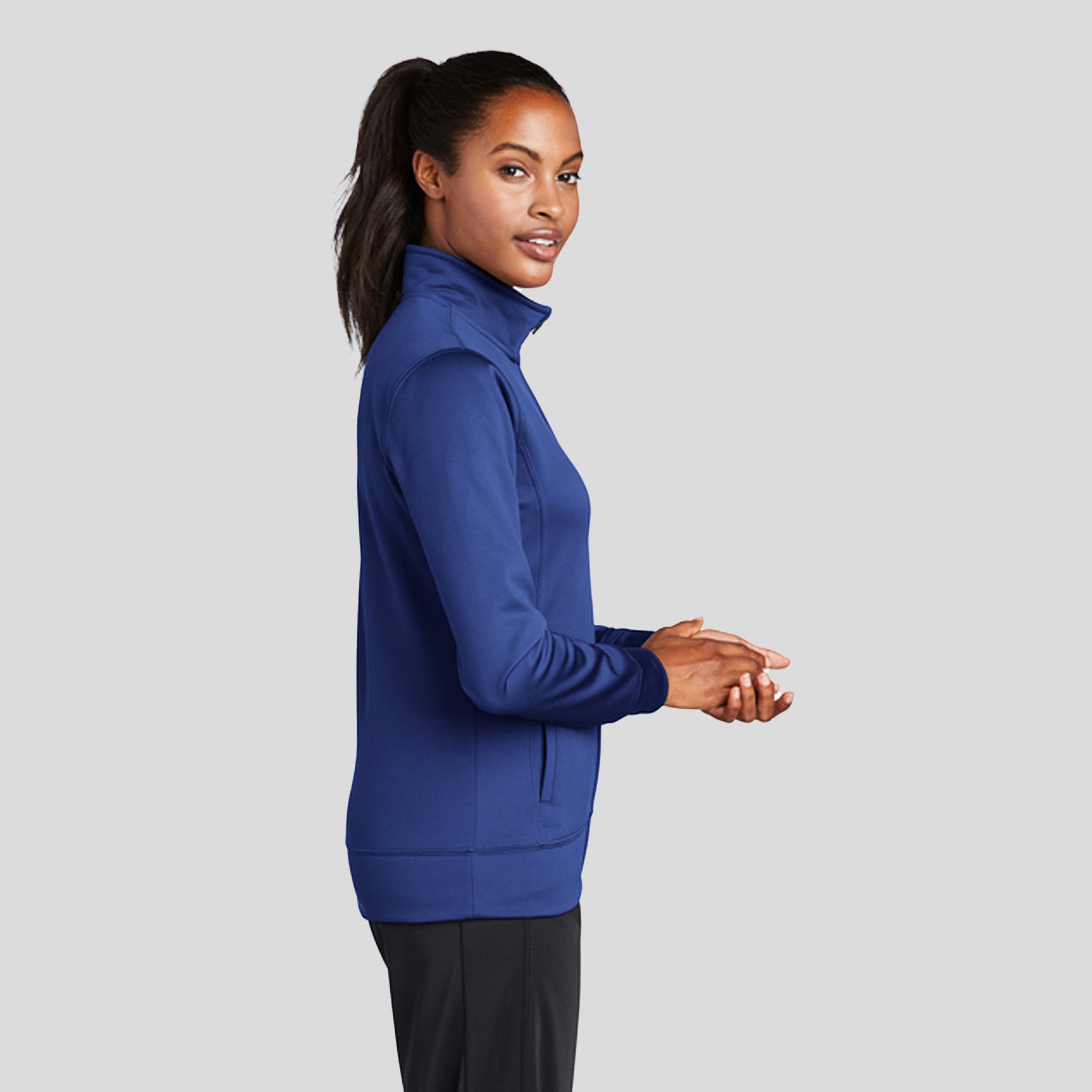 Women's Sport-Wick® Fleece Full-Zip Jacket | True Royal