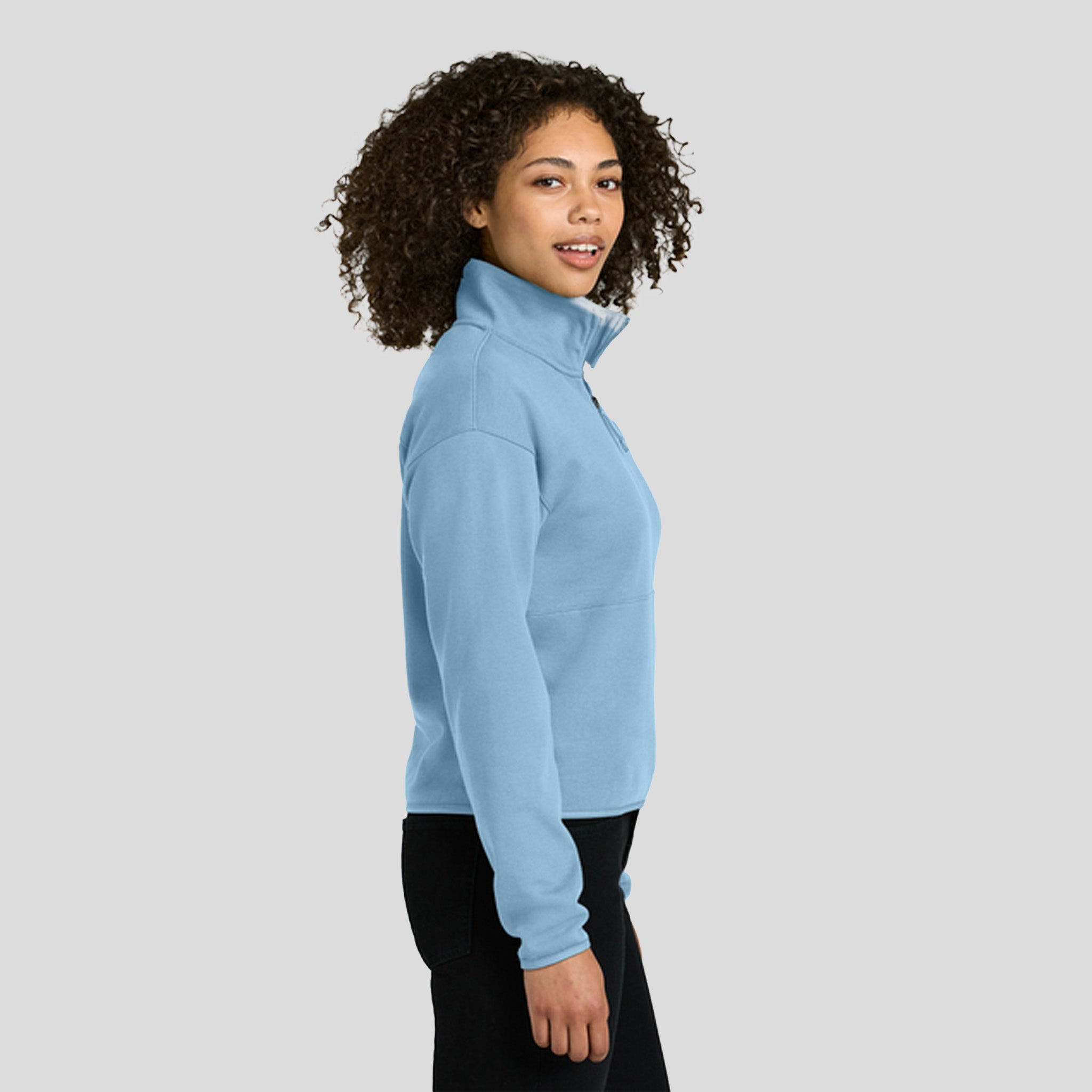 Women’s Double-Knit 1/2-Zip Fleece | Steel Blue
