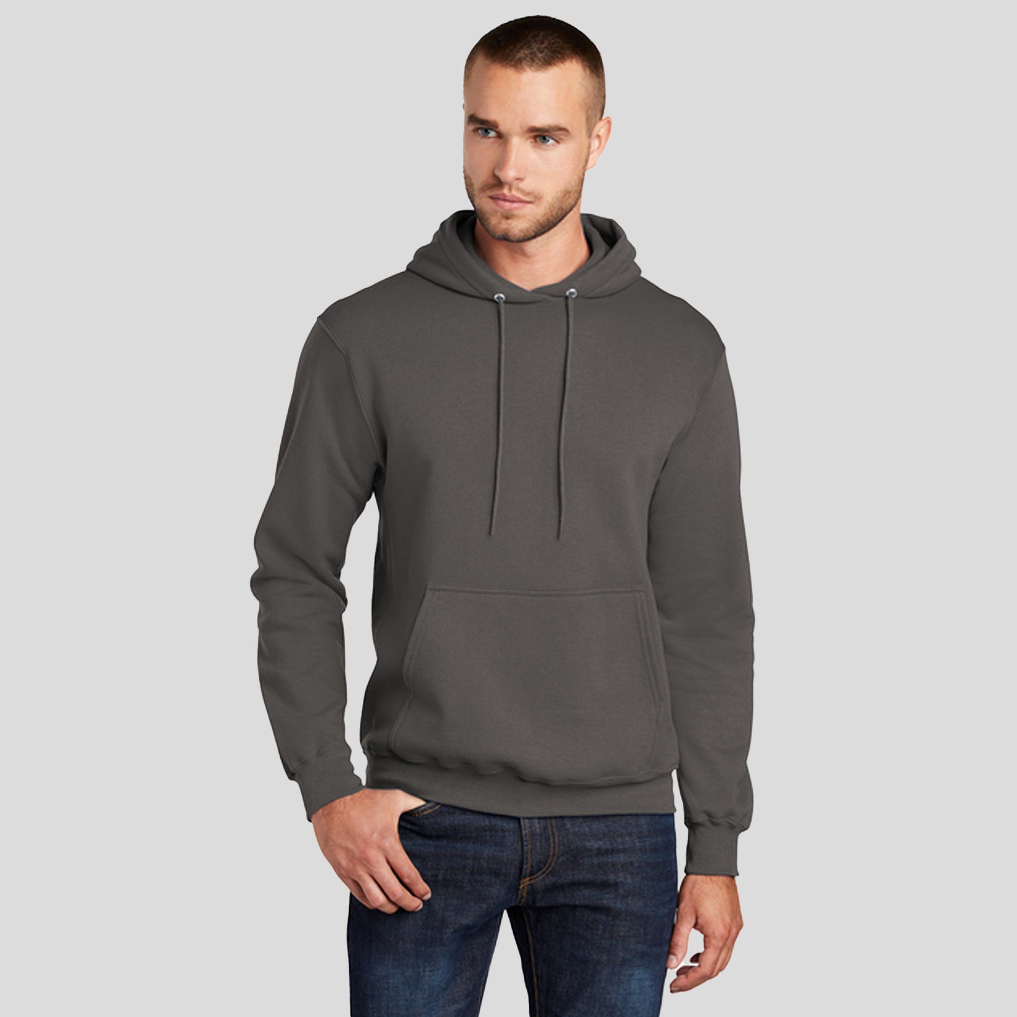 Tall Core Fleece Pullover Hooded Sweatshirt | Charcoal