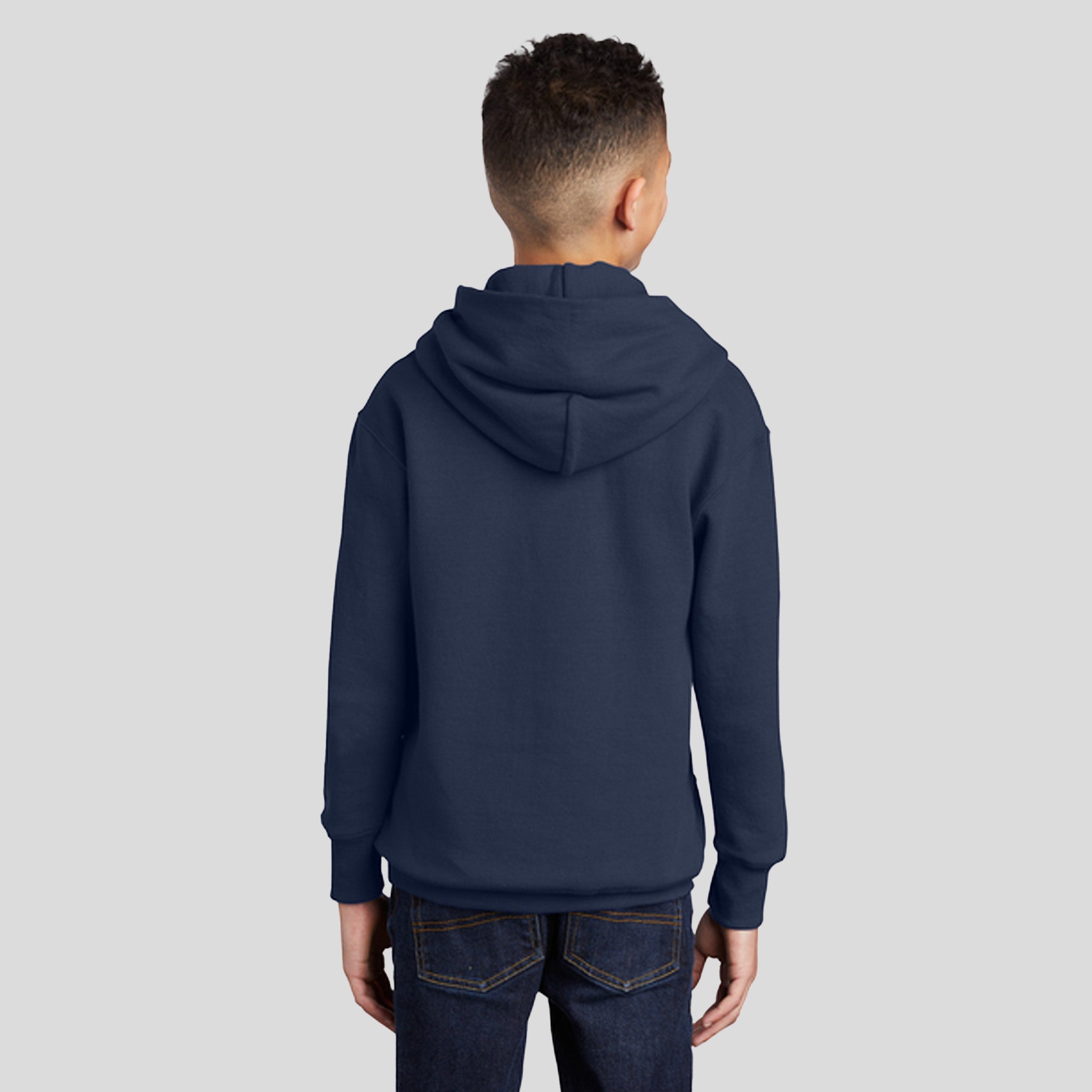 Youth Core Fleece Pullover Hooded Sweatshirt | Navy
