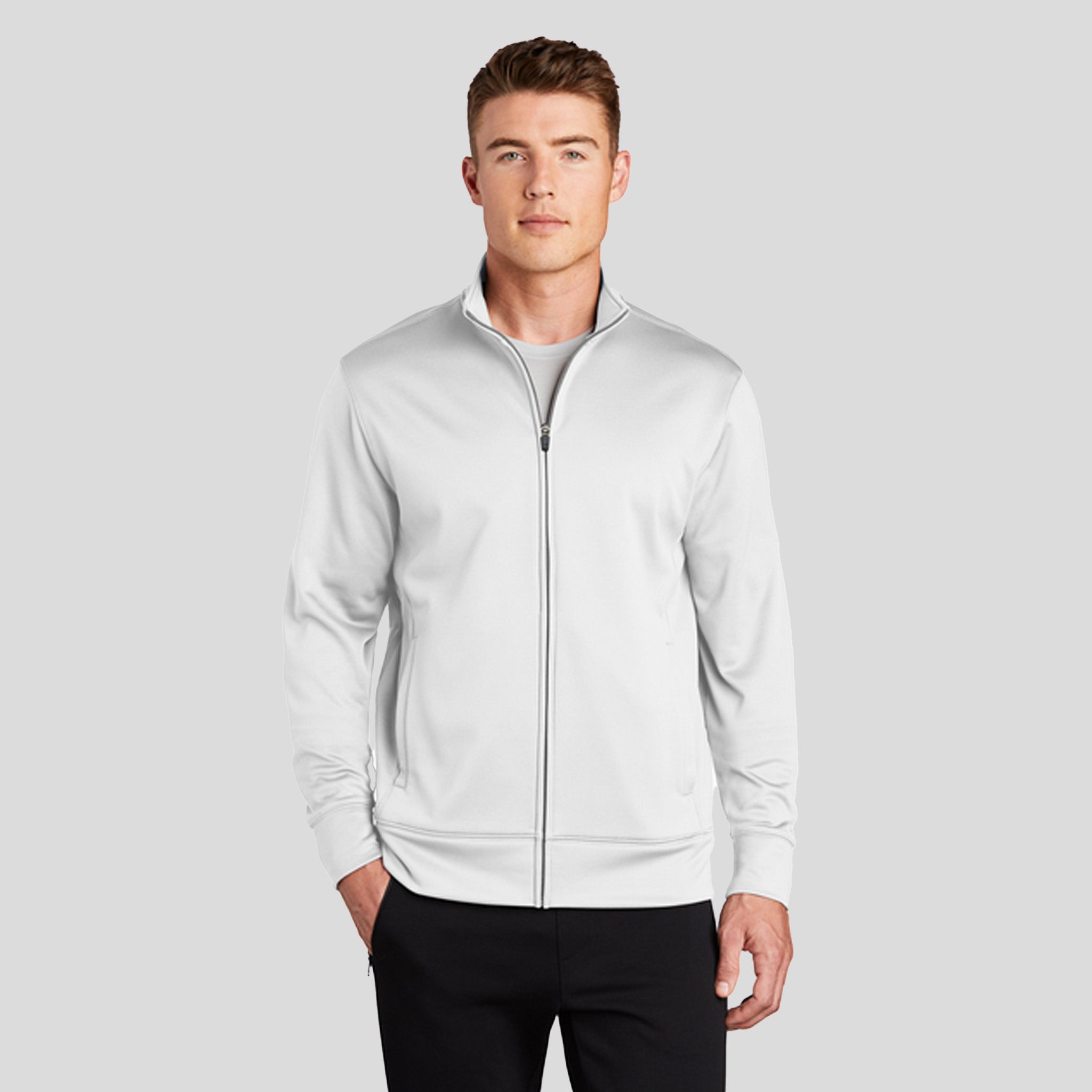 Sport-Wick® Fleece Full-Zip Jacket | White