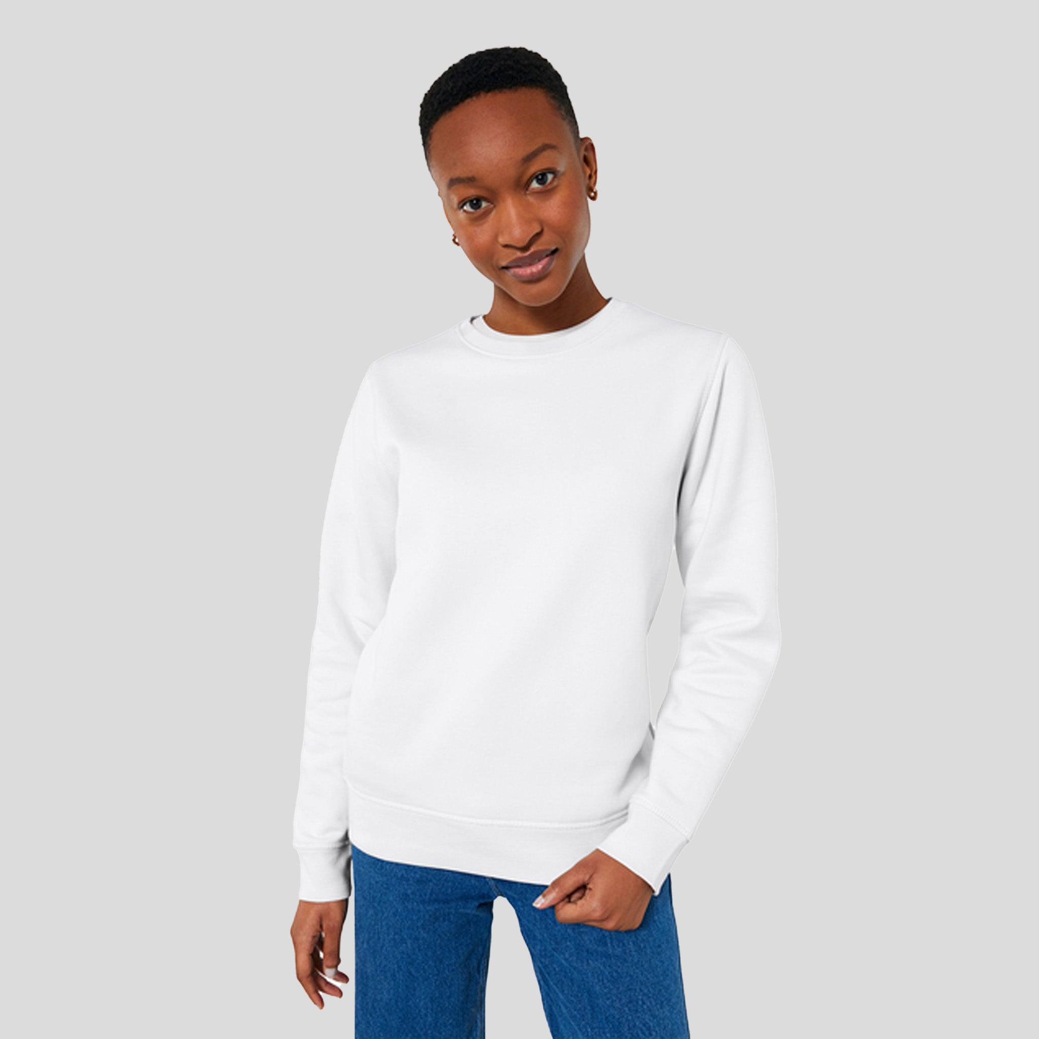 Unisex Roller Crewneck Sweatshirt | White