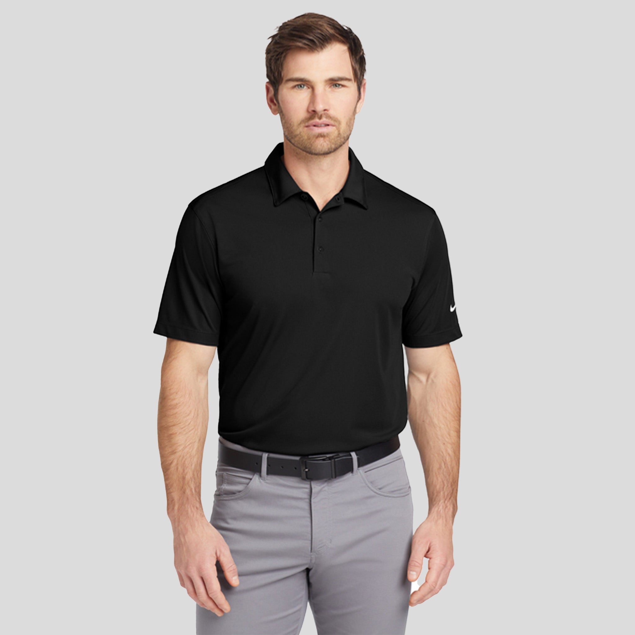 Dri-FIT Vertical Mesh Polo | Black