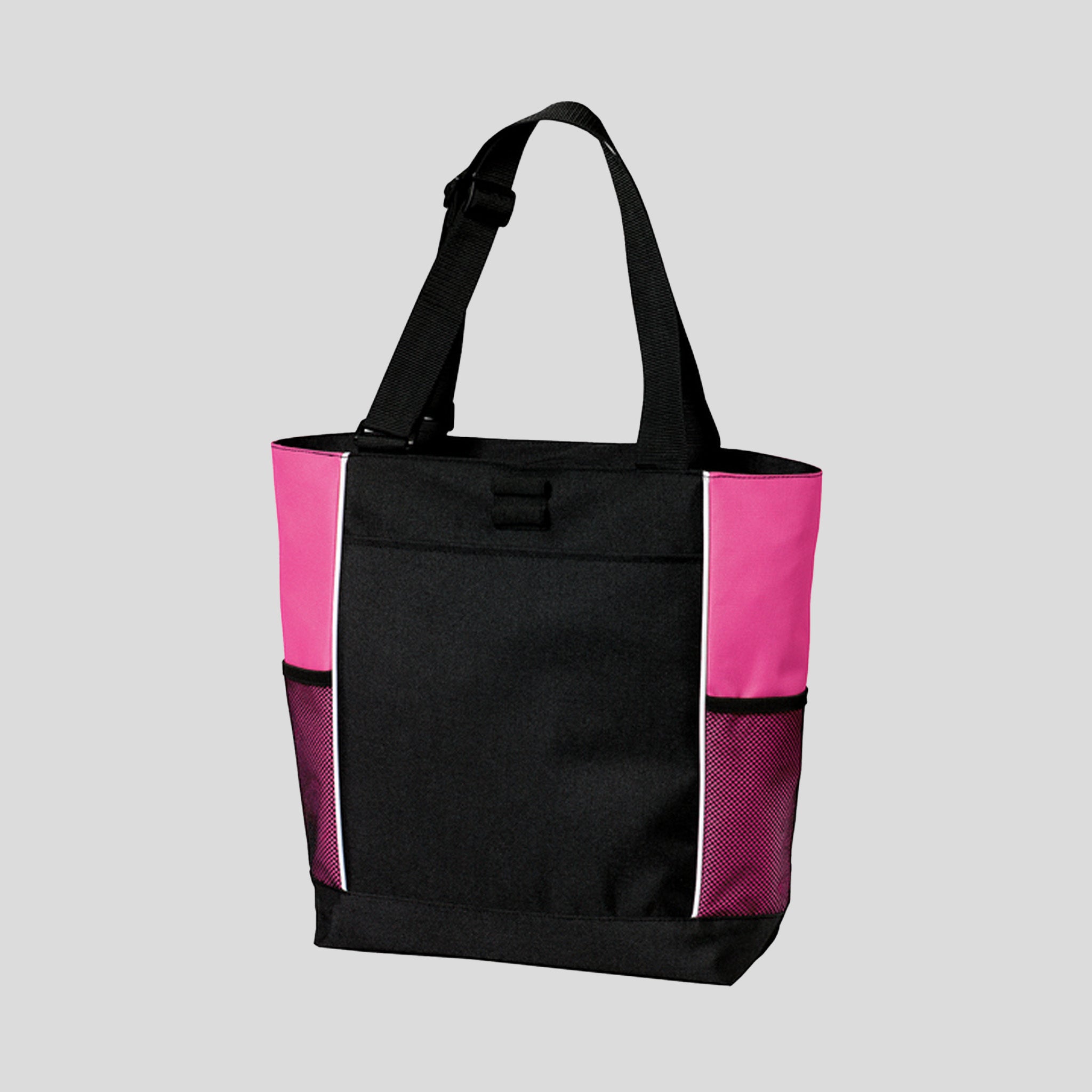 Panel Tote | Black/Tropical Pink