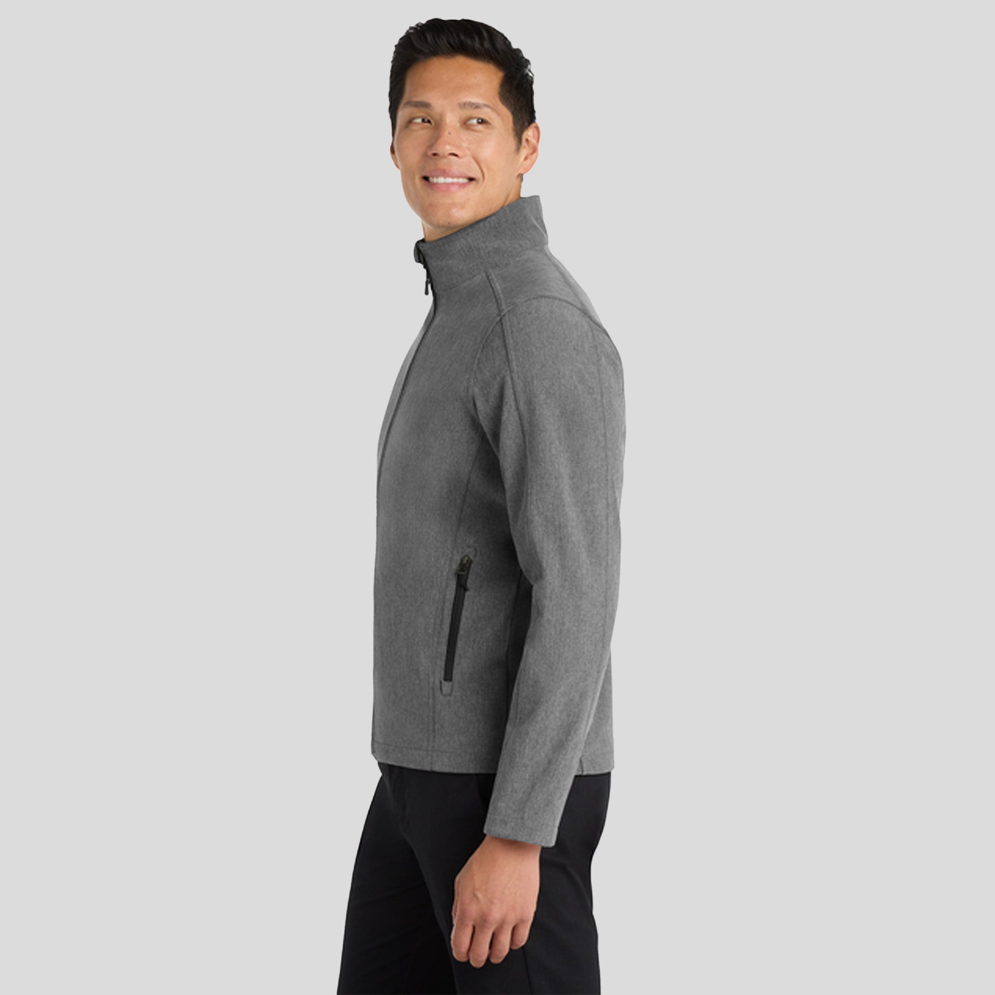 Men's Core Soft Shell Jacket | Pearl Grey Heather