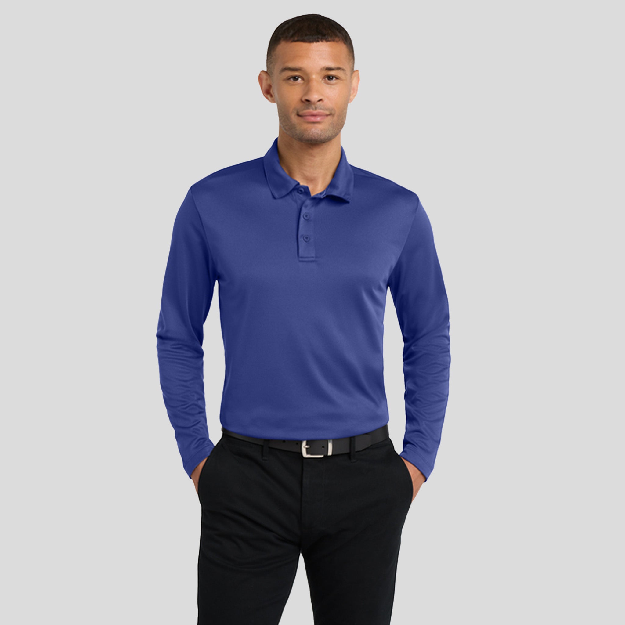 Silk Touch™ Performance Long Sleeve Polo | Royal