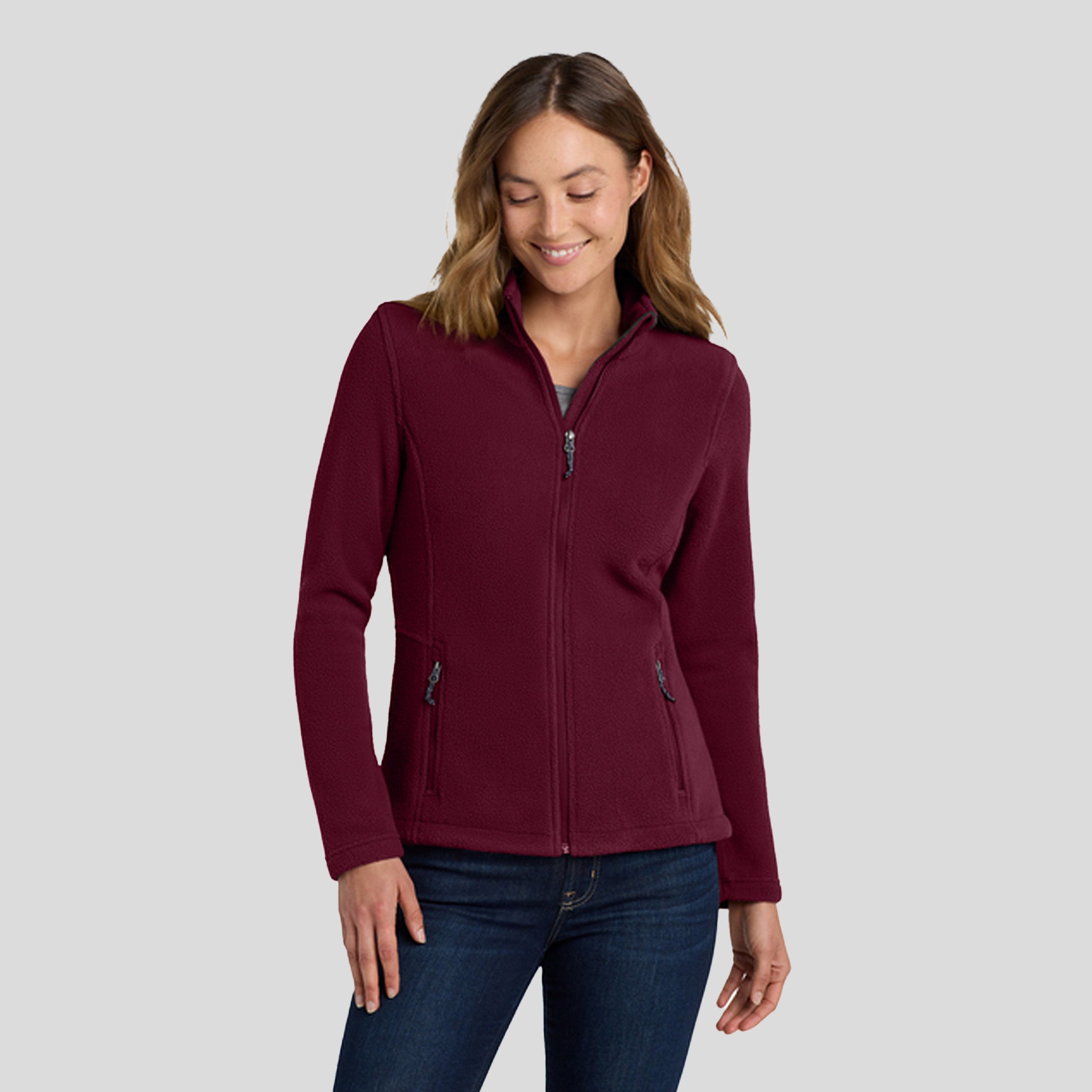 Women's Value Fleece Jacket | Maroon