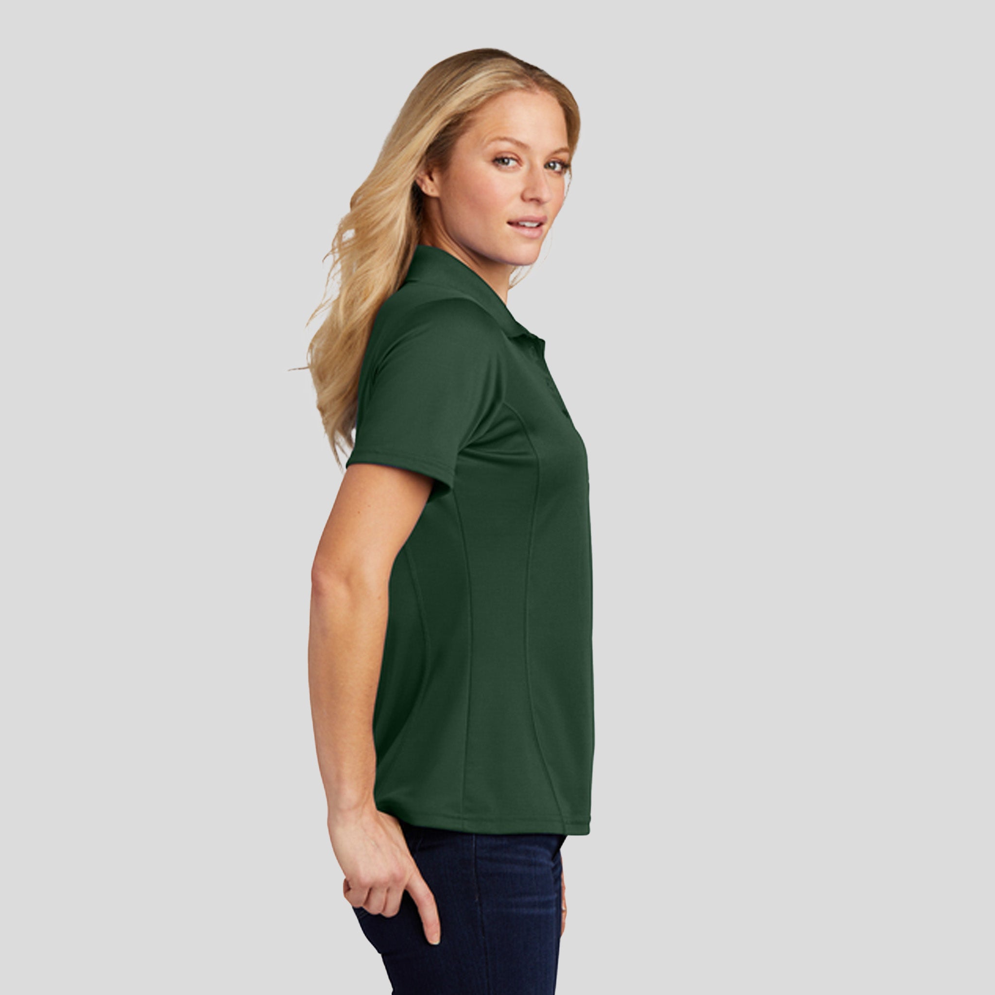 Women's Dry Zone® Raglan Accent Polo | Forest Green